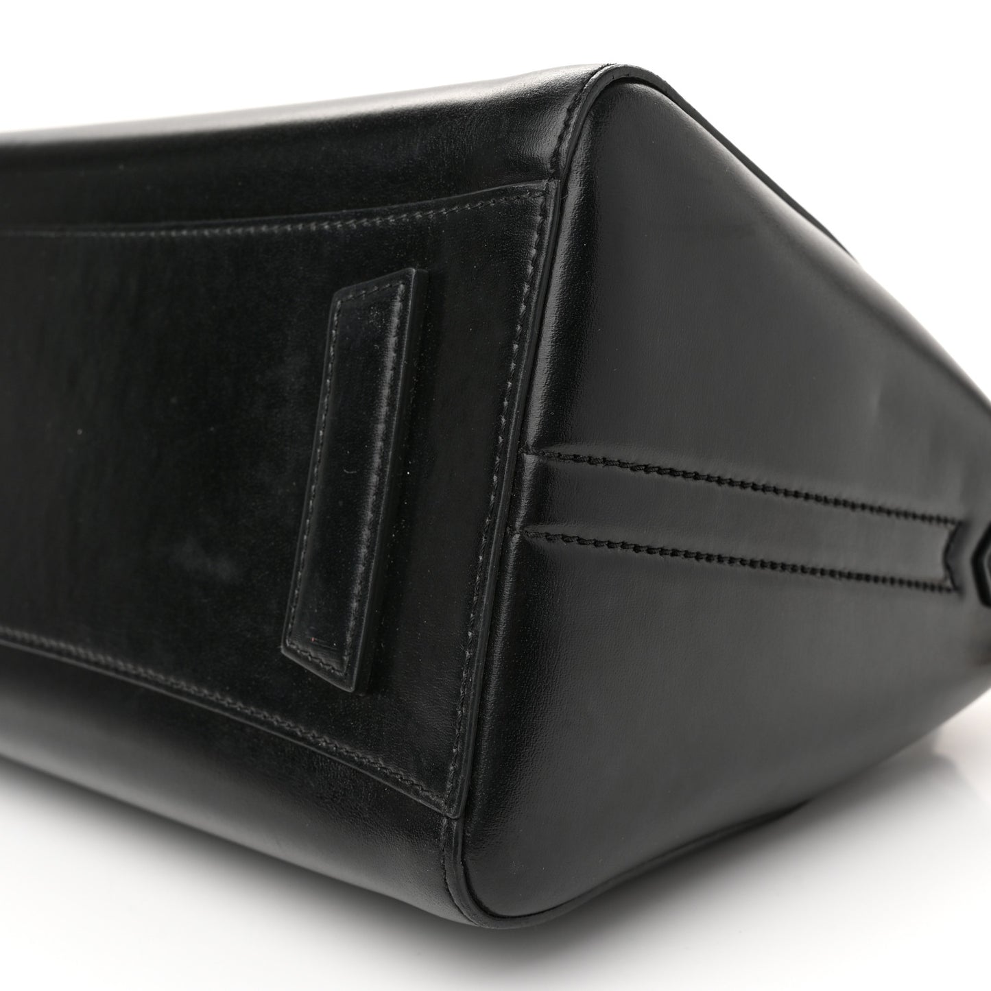 Shiny Lord Calfskin Small Antigona Black