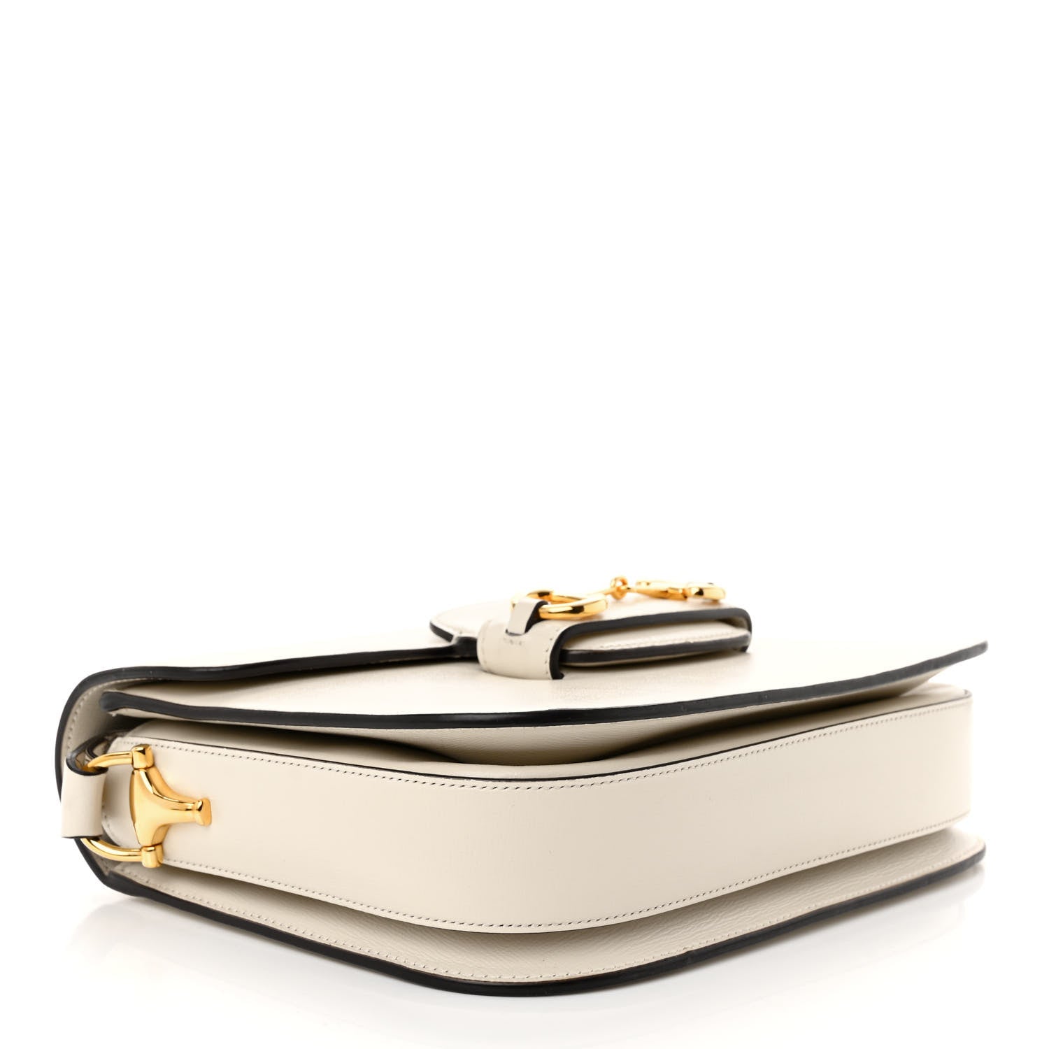 Gucci Azalea Calfskin Horsebit 1955 Shoulder Bag Mystic White 4 of 10