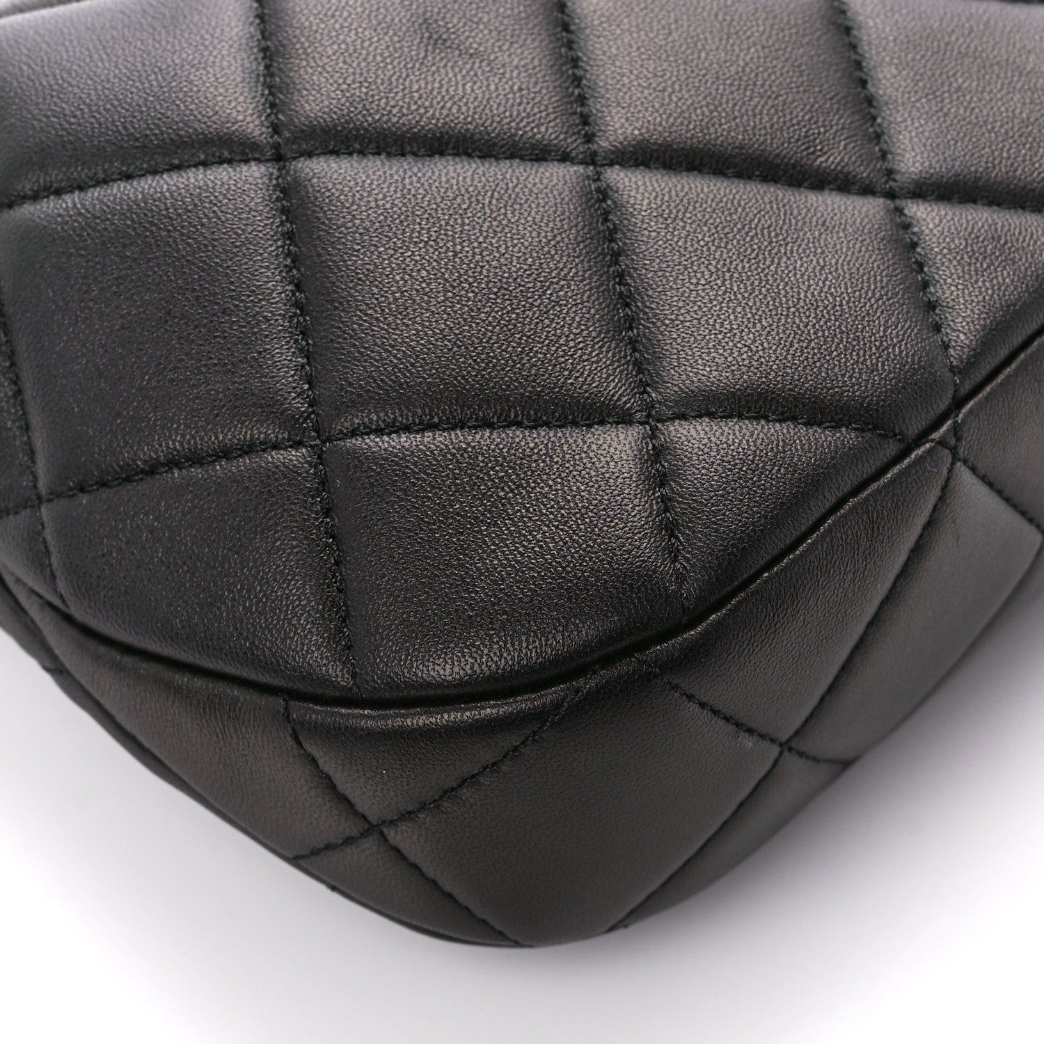 Chanel Lambskin Quilted CC Chain Hobo Black 9 of 11