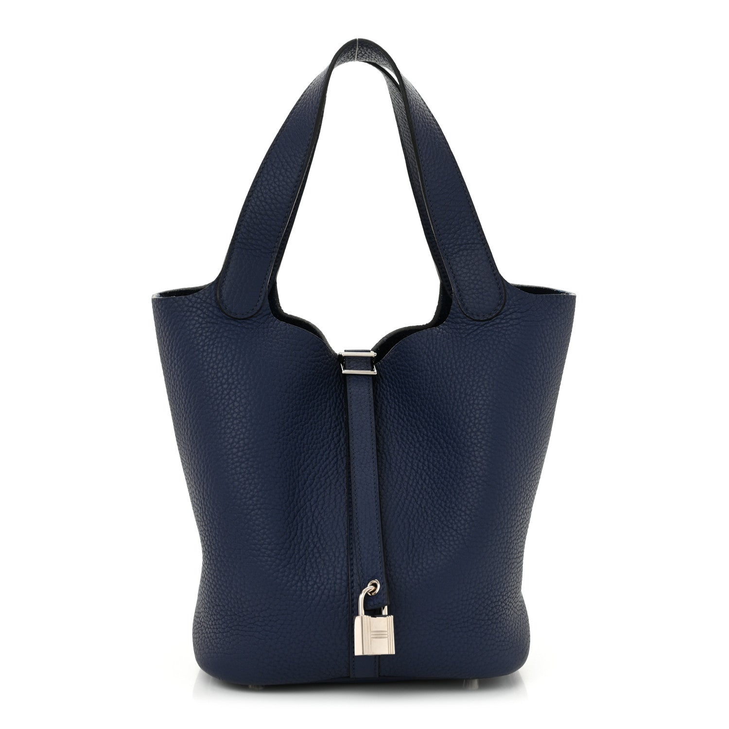 Hermes Taurillon Clemence Picotin Lock 22 MM Bleu De Malte 1 of 12