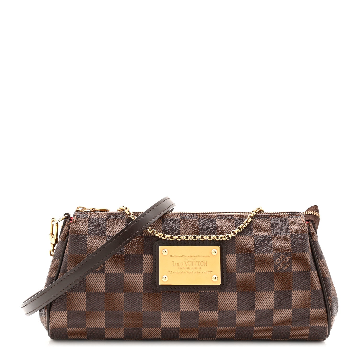 Louis Vuitton Damier Ebene Eva Clutch 1829632 – FASHIONPHILE