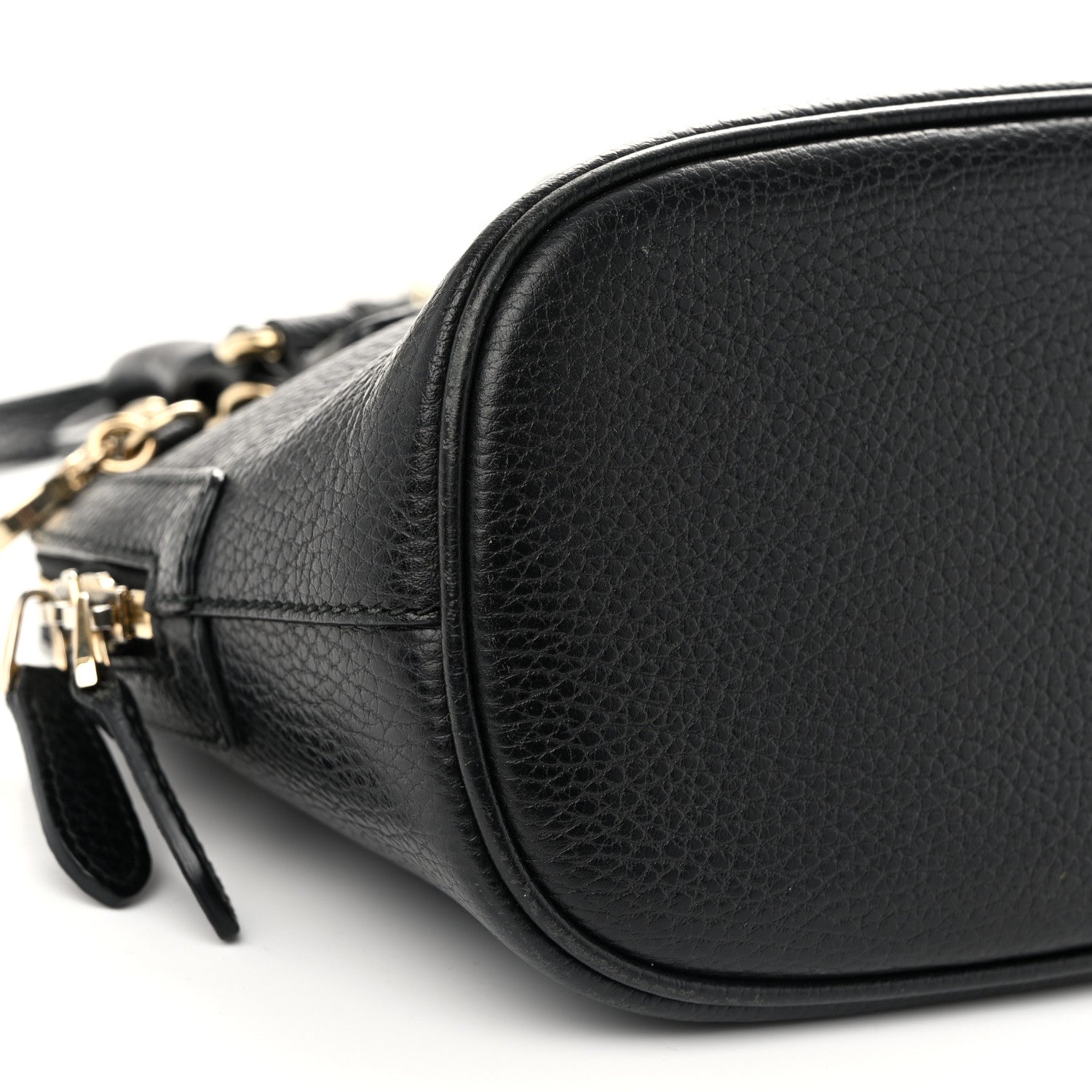Gucci Dollar Calfskin Small GG Charm Dome Bag Black 9 of 12