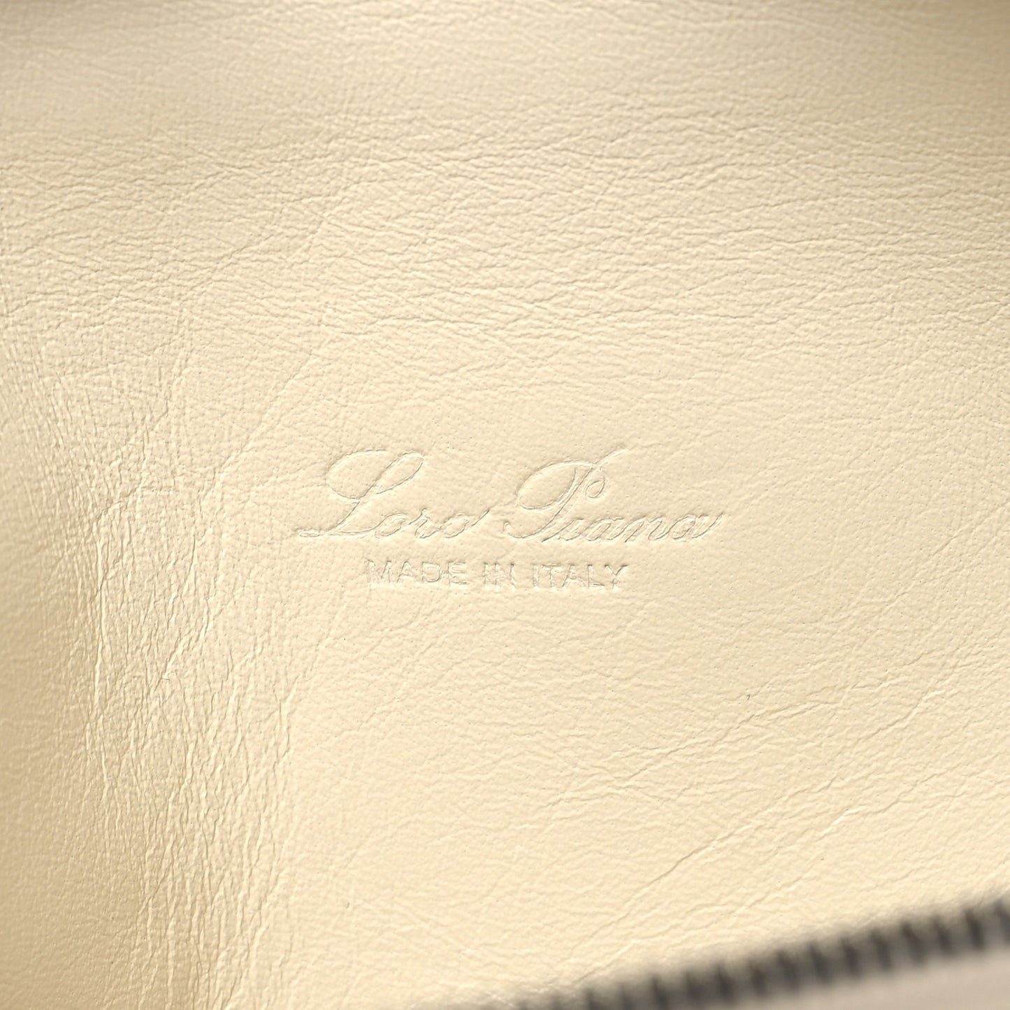 Grained Calfskin L19 Extra Pocket Pouch Whisper White