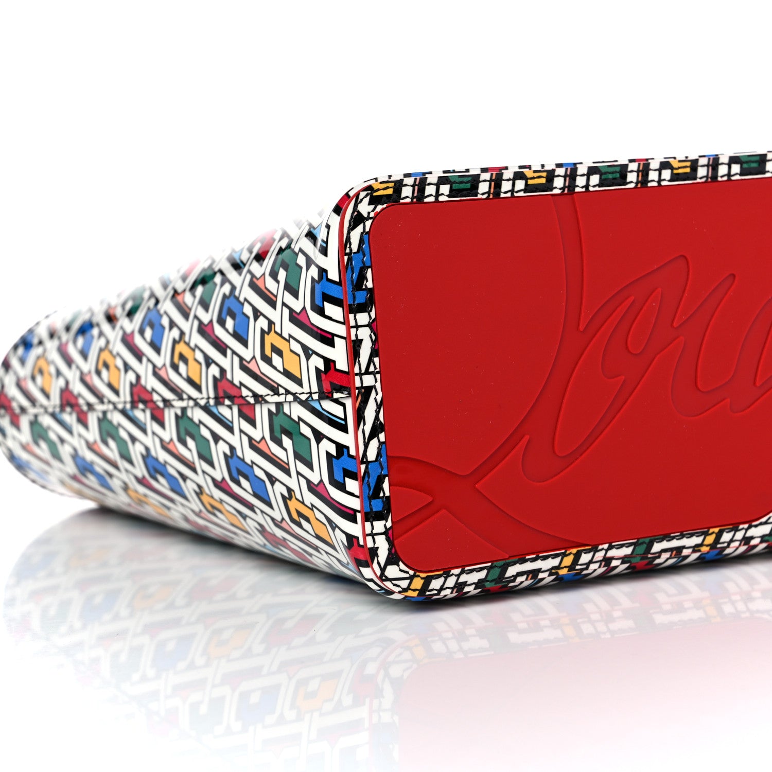 Christian Louboutin Patent Calfskin Small East West Cabata Tote Multicolor 9 of 10