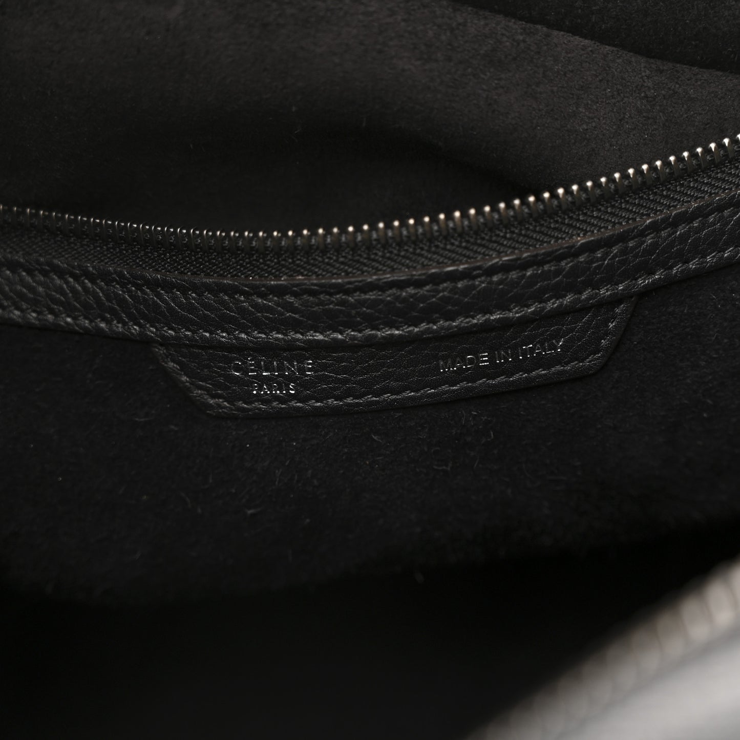 Drummed Calfskin Mini Luggage Black