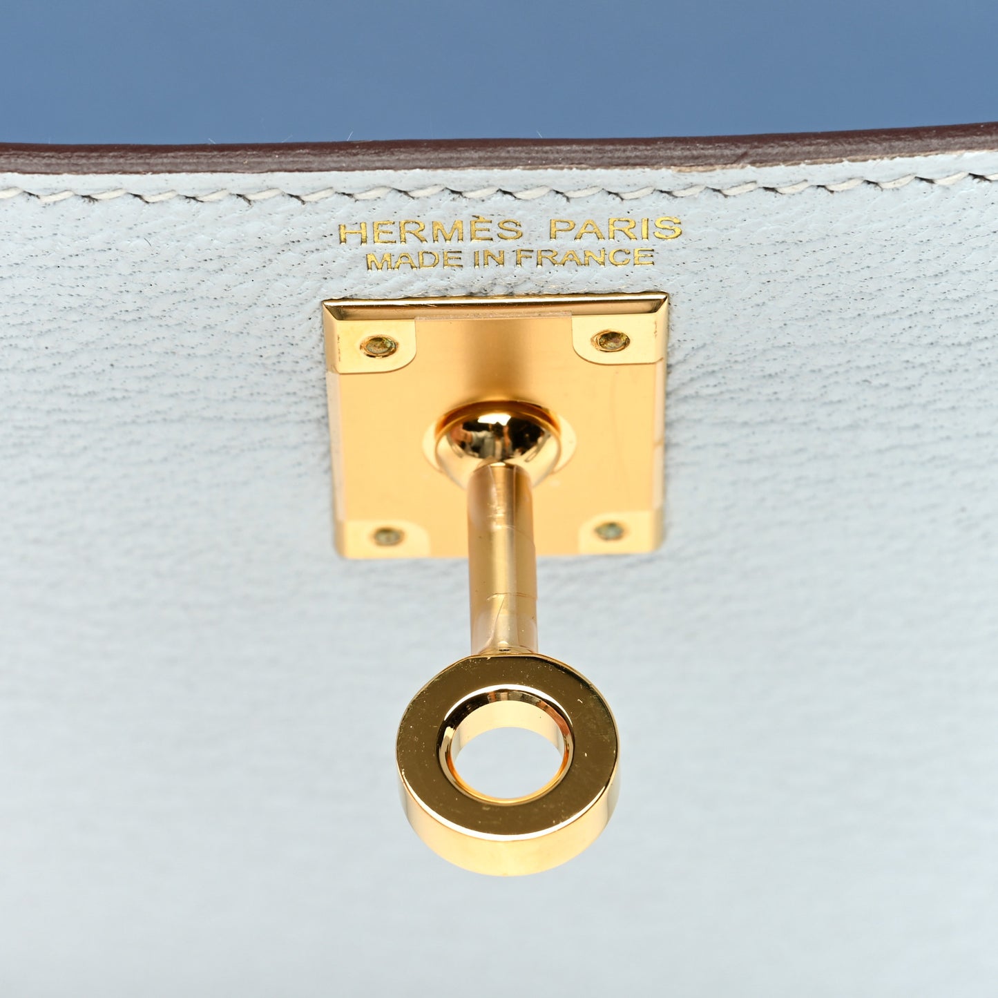 Chevre Mysore Mini Kelly Sellier 20 Bleu Brume