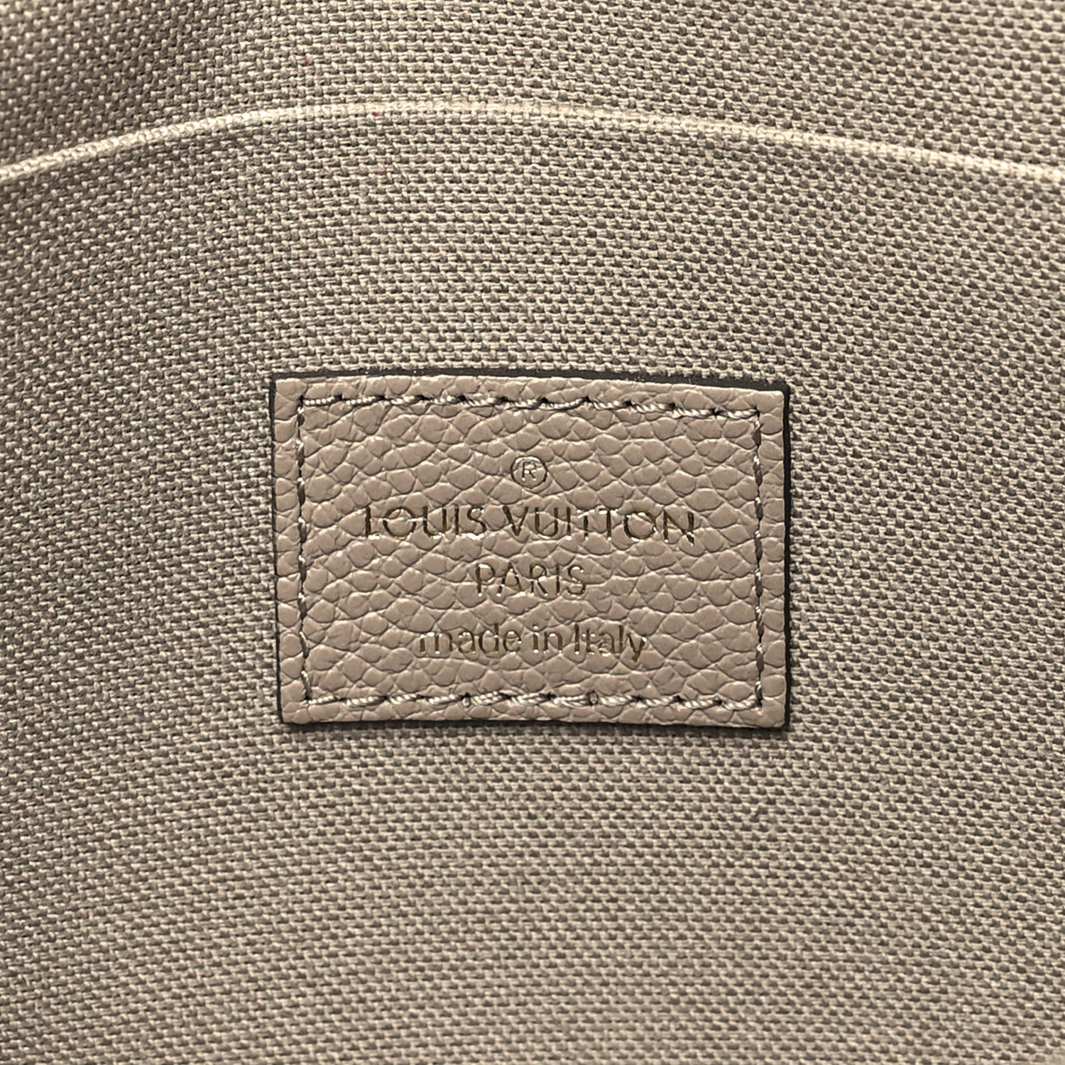 Louis Vuitton Empreinte Monogram Giant Felicie Pochette Tourterelle Creme 7 of 10