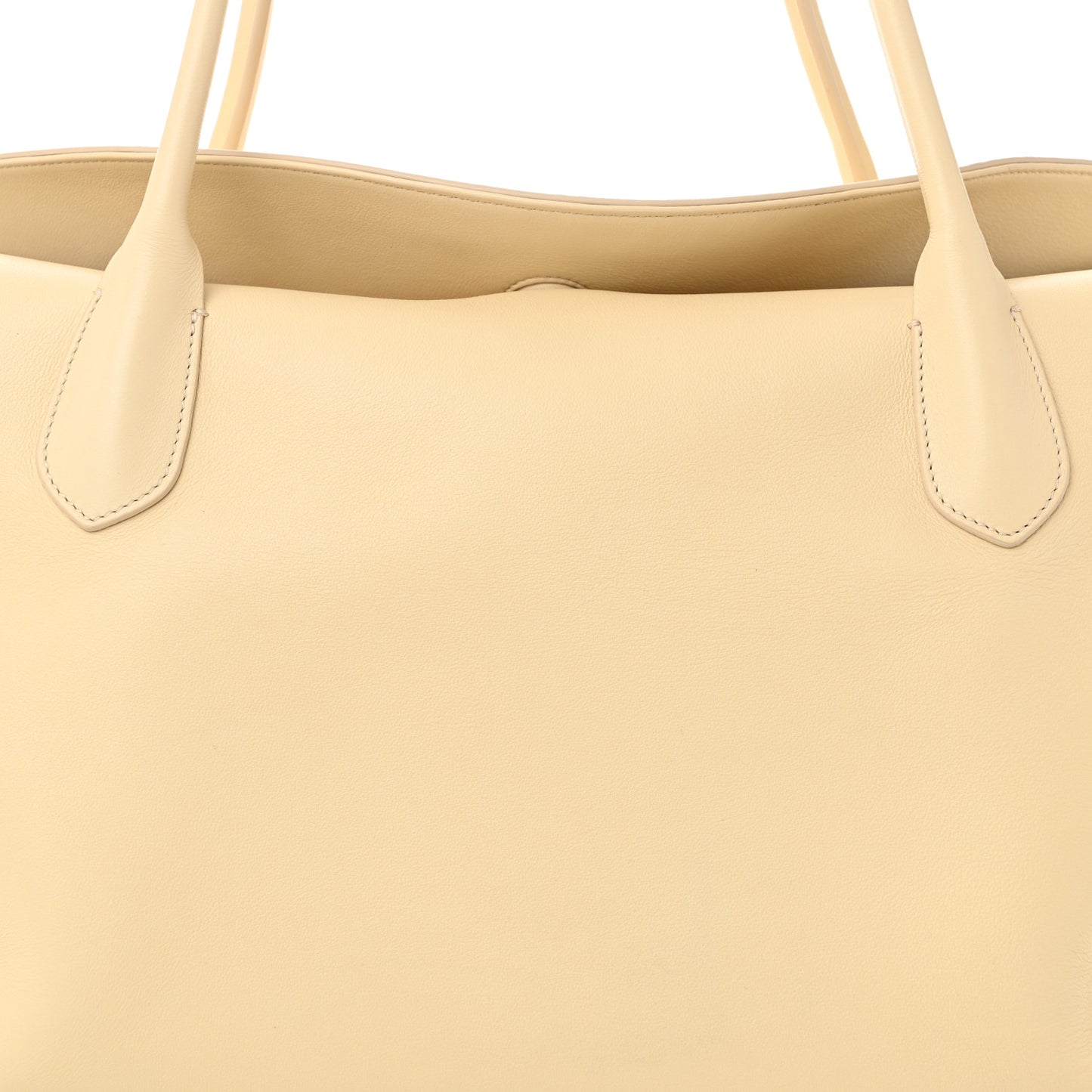 Calfskin Gabriel Foldover Tote Ivory