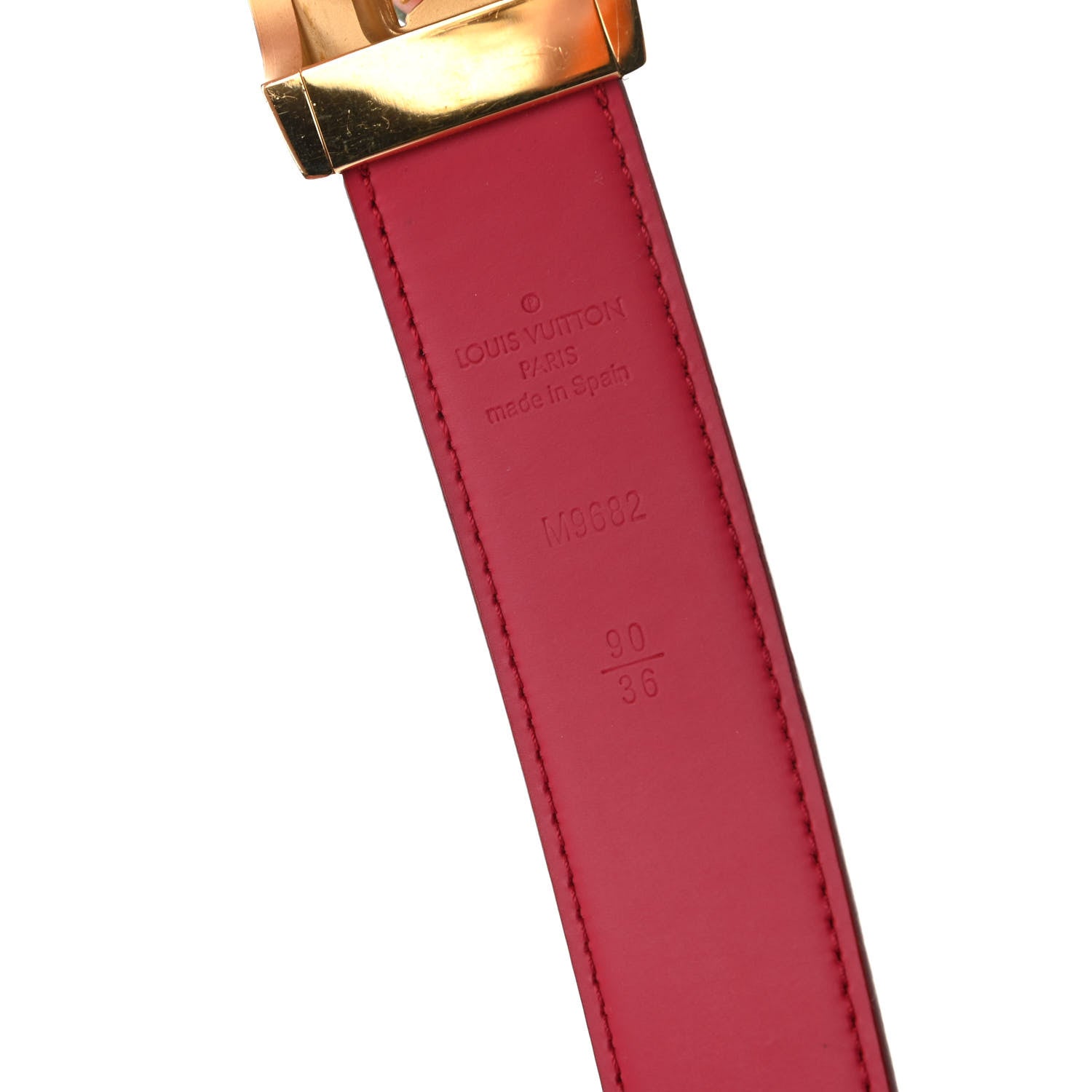 Louis Vuitton Monogram Multicolor LV Cut Reversible Belt 90 36 White Grenade 5 of 5