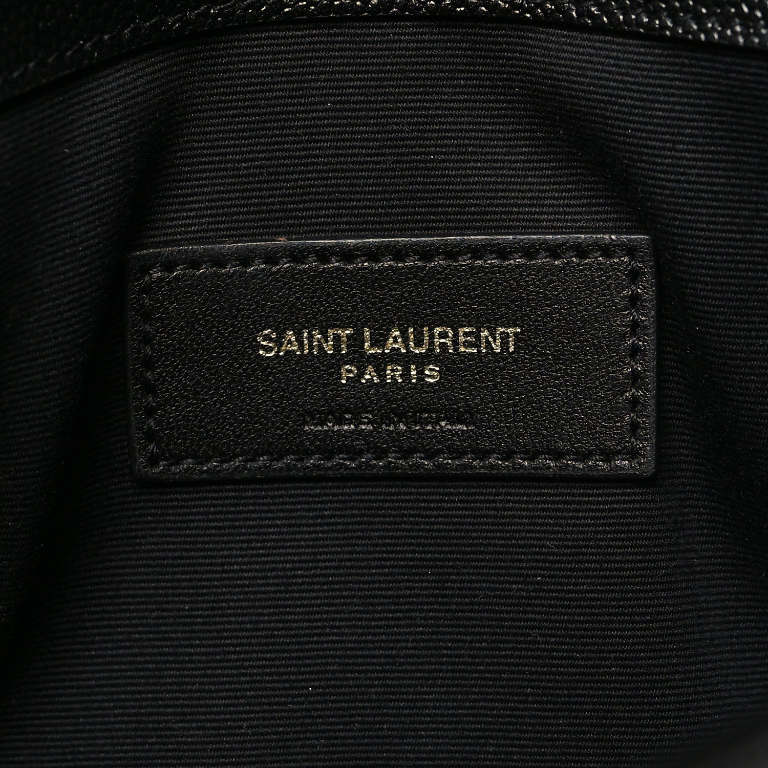 Saint Laurent Grain De Poudre Uptown Pouch Black 6 of 11