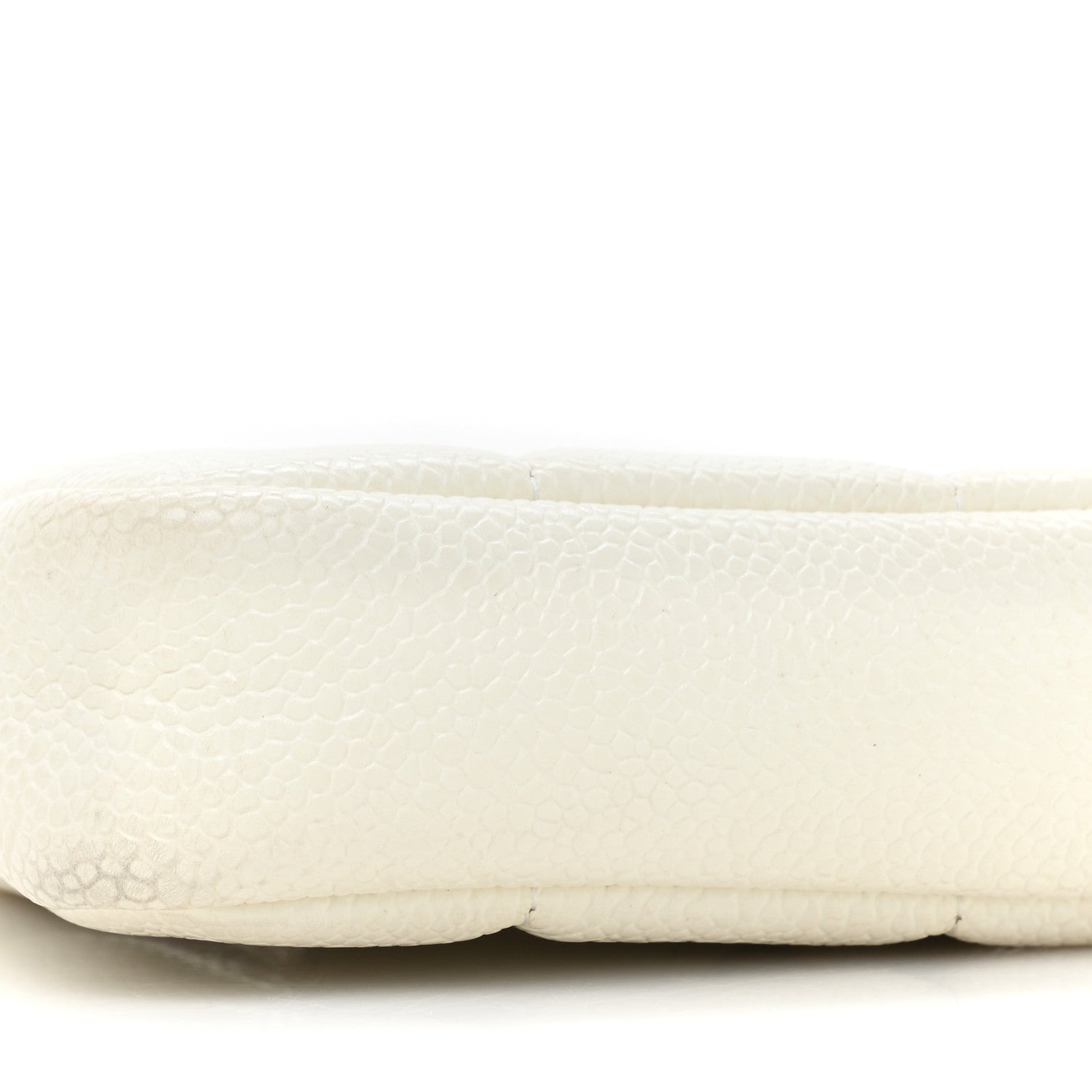 Chanel Caviar Quilted Diamond Belt Bag White 8 of 10