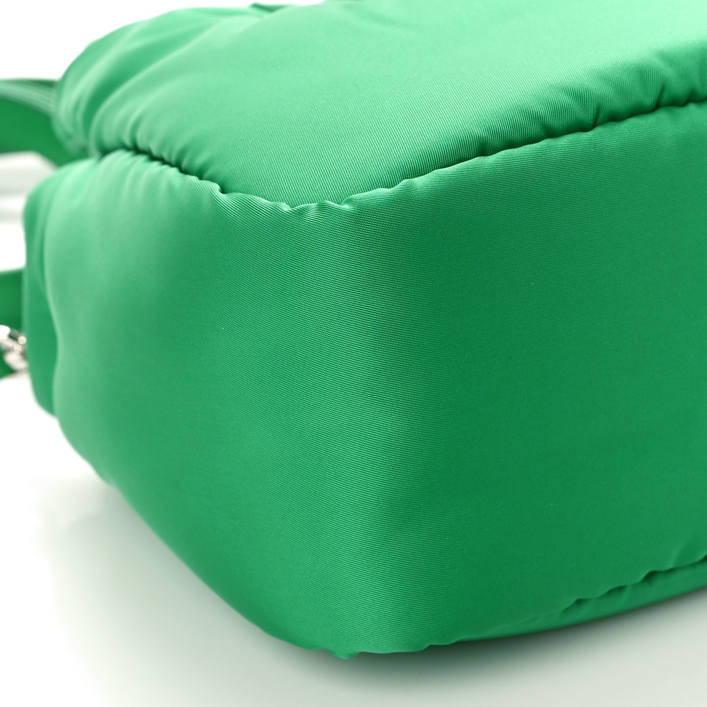 Re-Nylon Soft Padded Small Double Handled Shoulder Bag Mango
