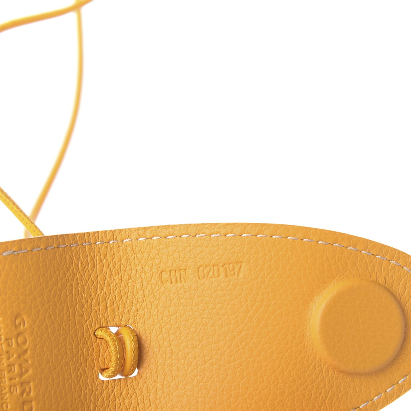 Calfskin Bag Clip Yellow