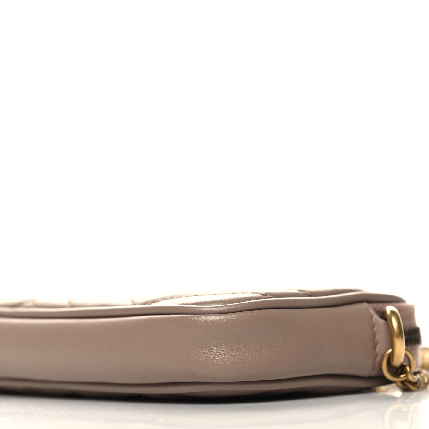 Calfskin Matelasse Mini GG Marmont Chain Crossbody Bag Porcelain Rose