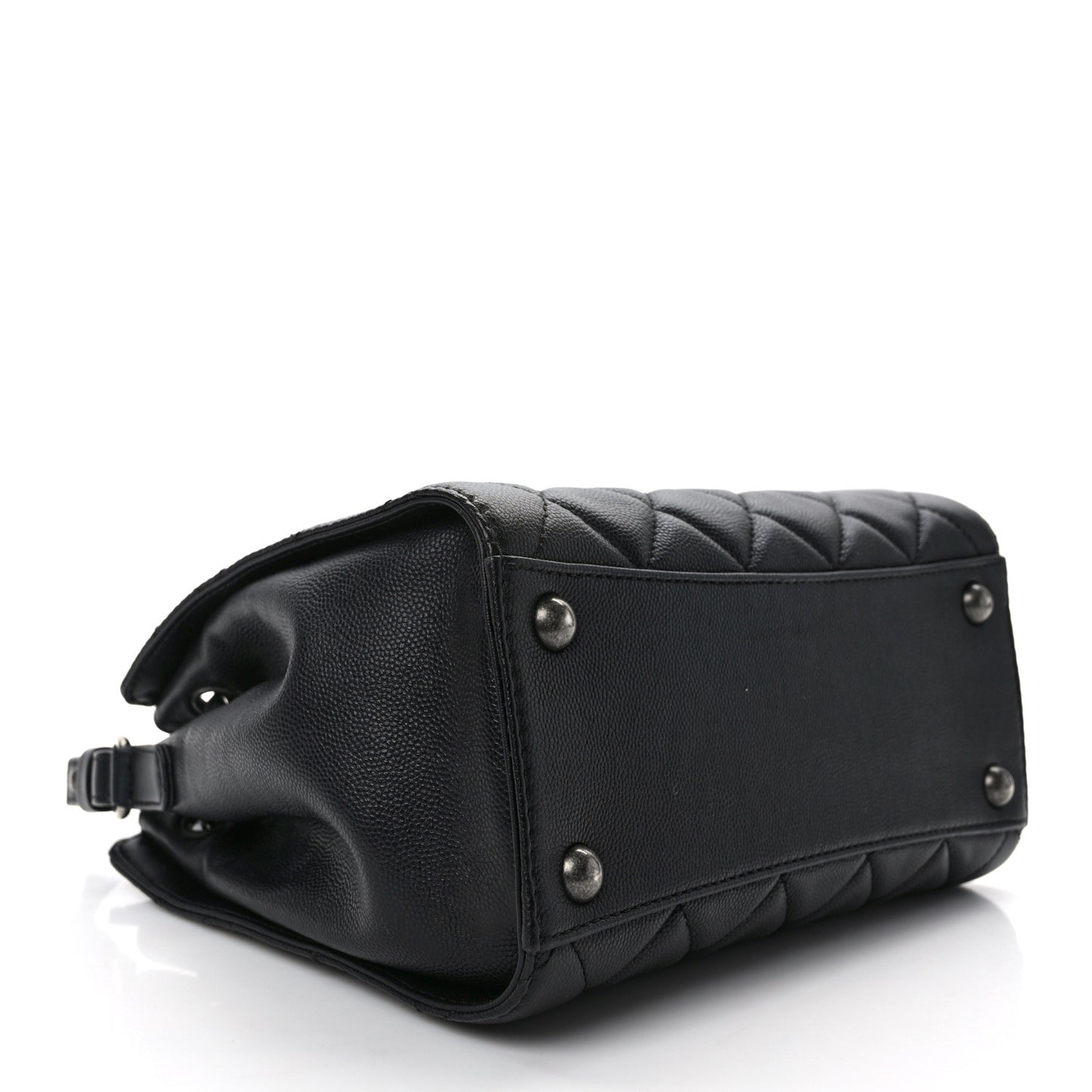 Caviar Quilted Small CC Bucket Bag Black