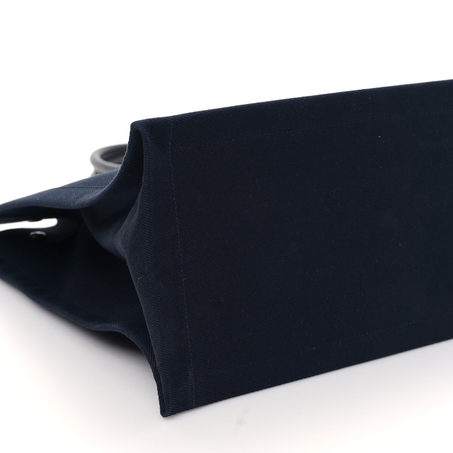 Linen Calfskin Rive Gauche Tote Navy