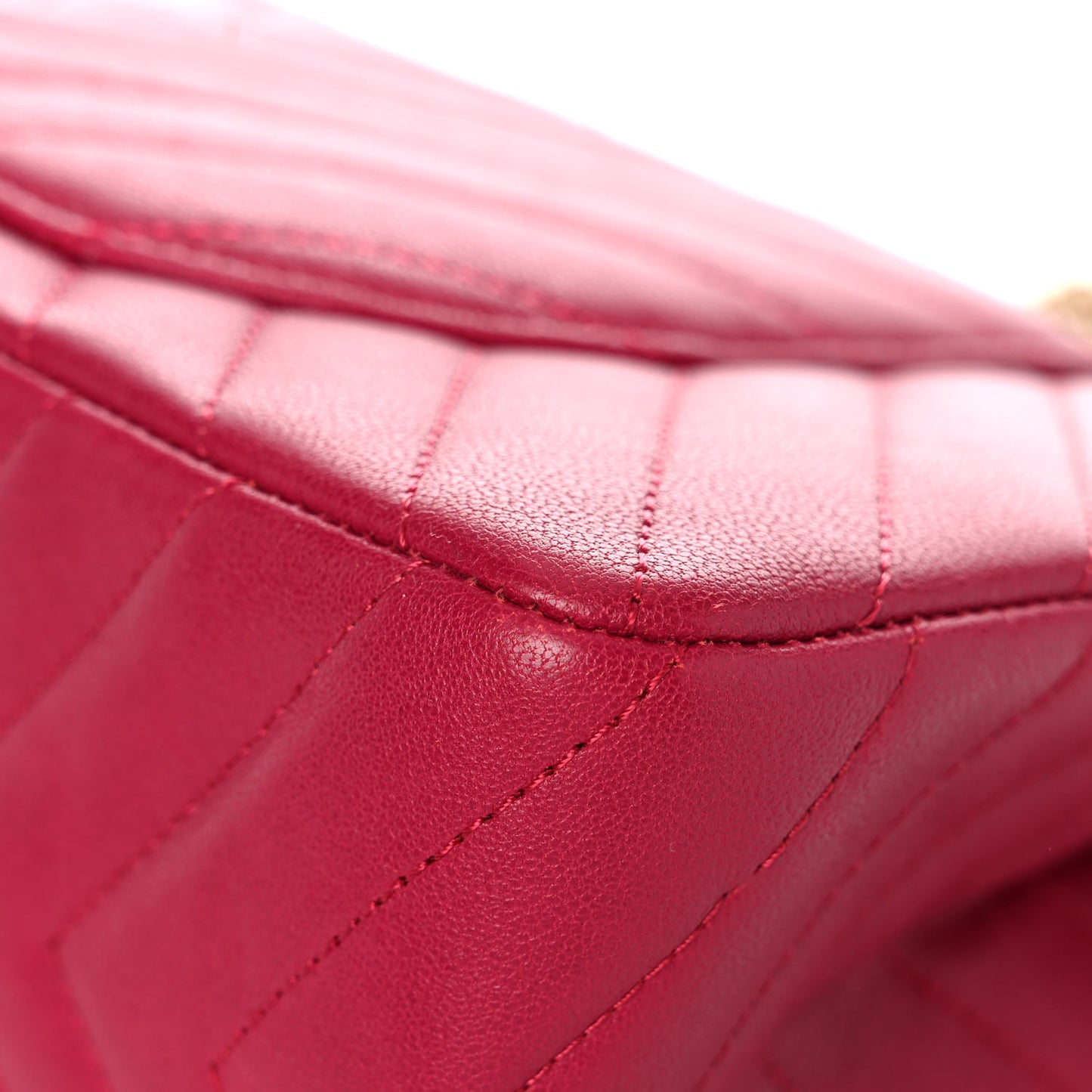 Sheepskin Chevron Quilted 2.55 Reissue 226 Flap Dark Pink