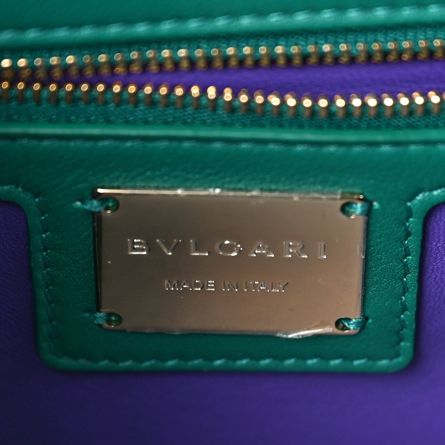 Bulgari Calfskin Matelasse Mini Serpenti Cabochon Crossbody Bag Jade Green 6 of 10