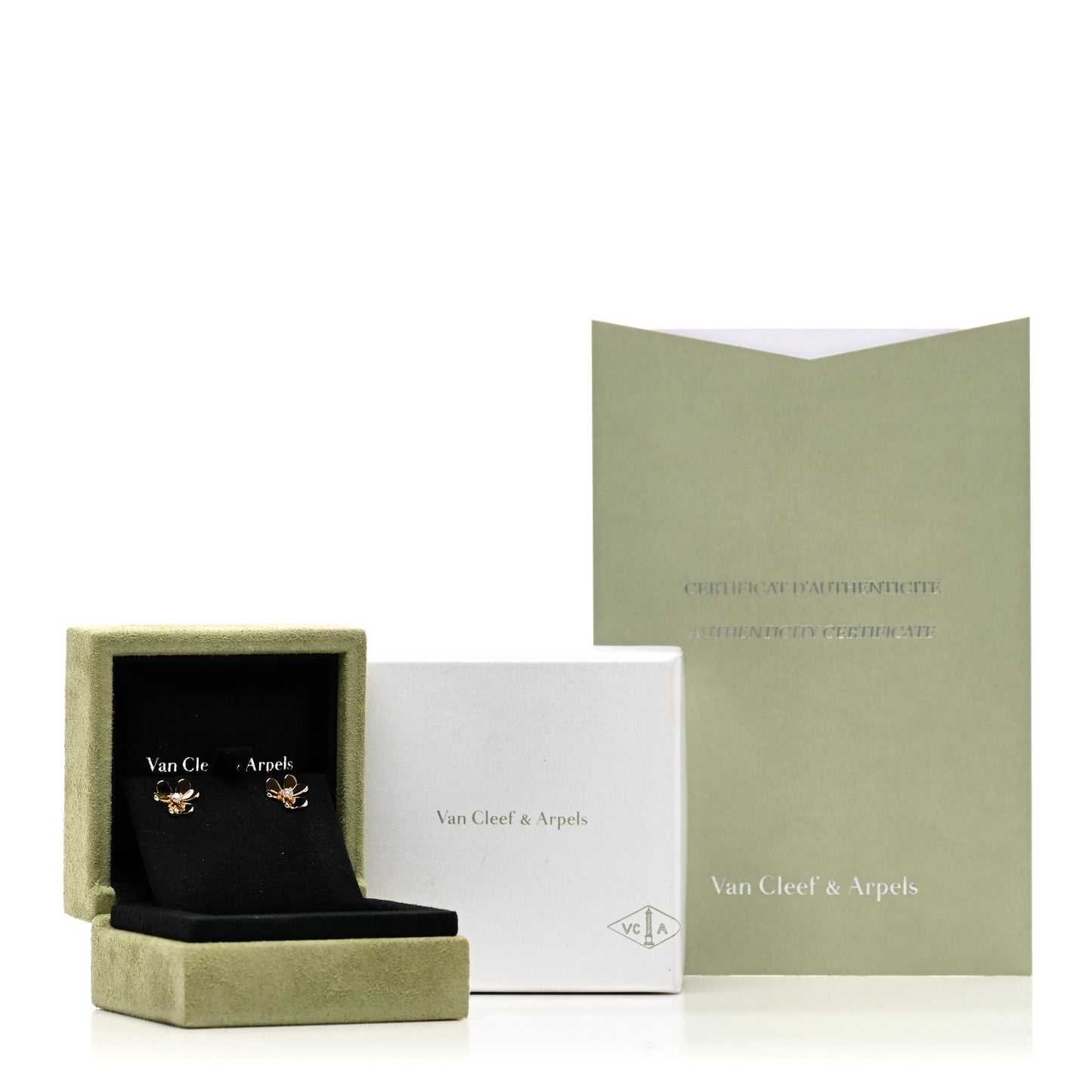 18K Yellow Gold Diamond Mini Frivole Earrings