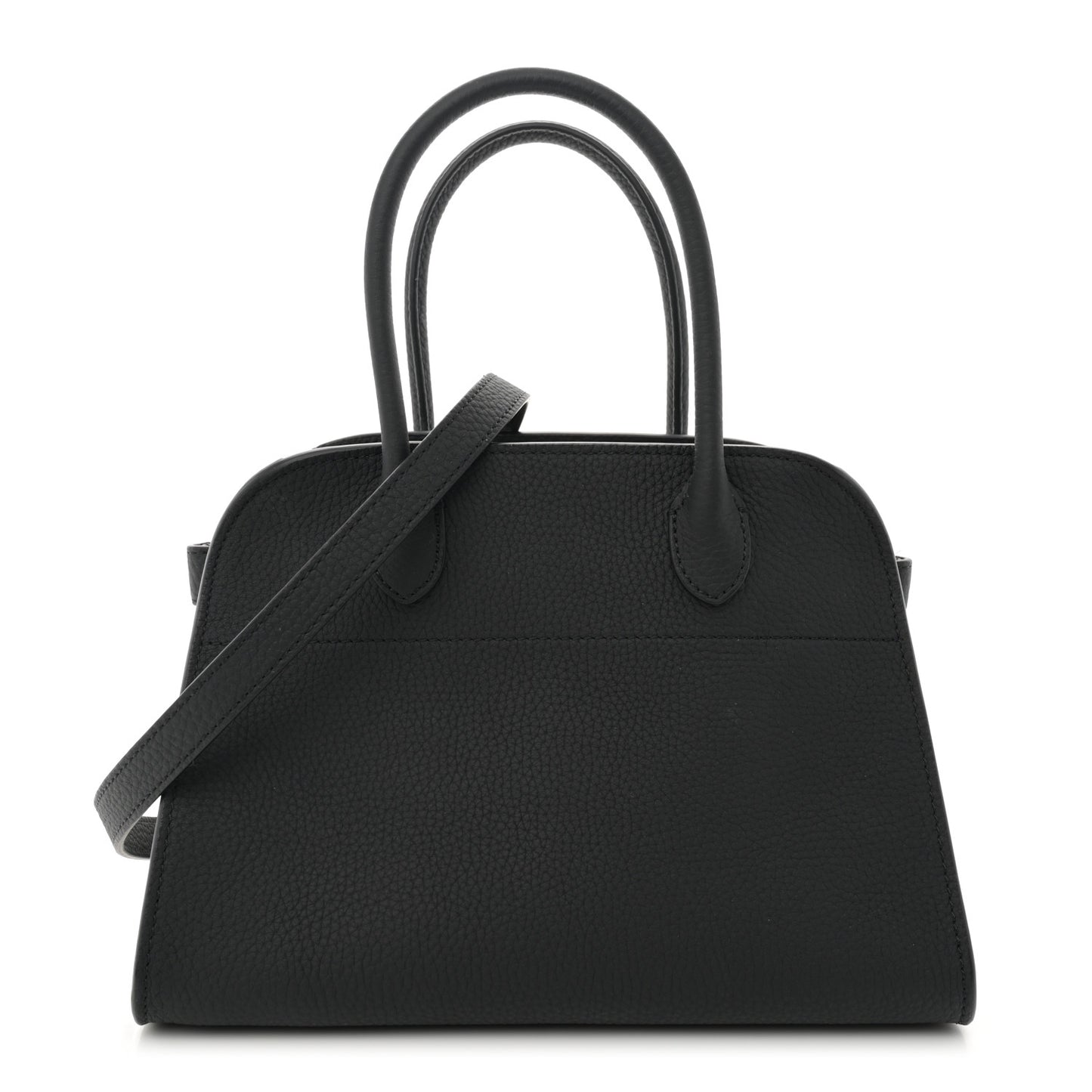 Grained Calfskin Soft Margaux 10 Bag Black