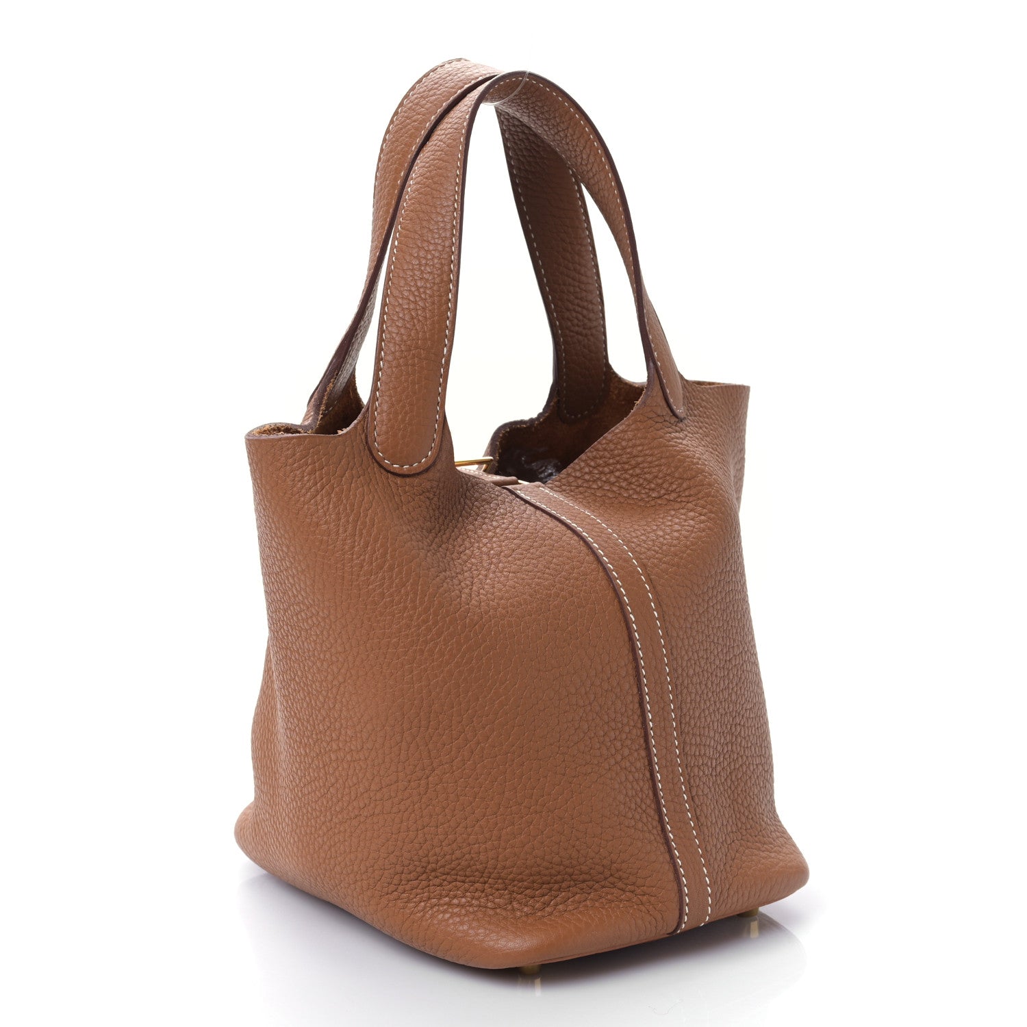 Hermes Taurillon Clemence Picotin Lock 18 PM Gold 3 of 10