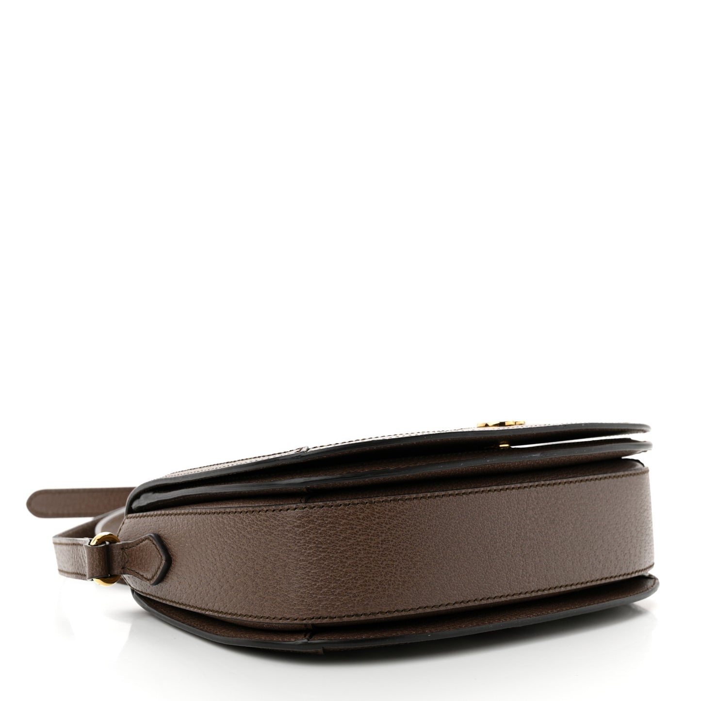 GG Supreme Monogram Web Small Ophidia Flap Messenger Bag Brown