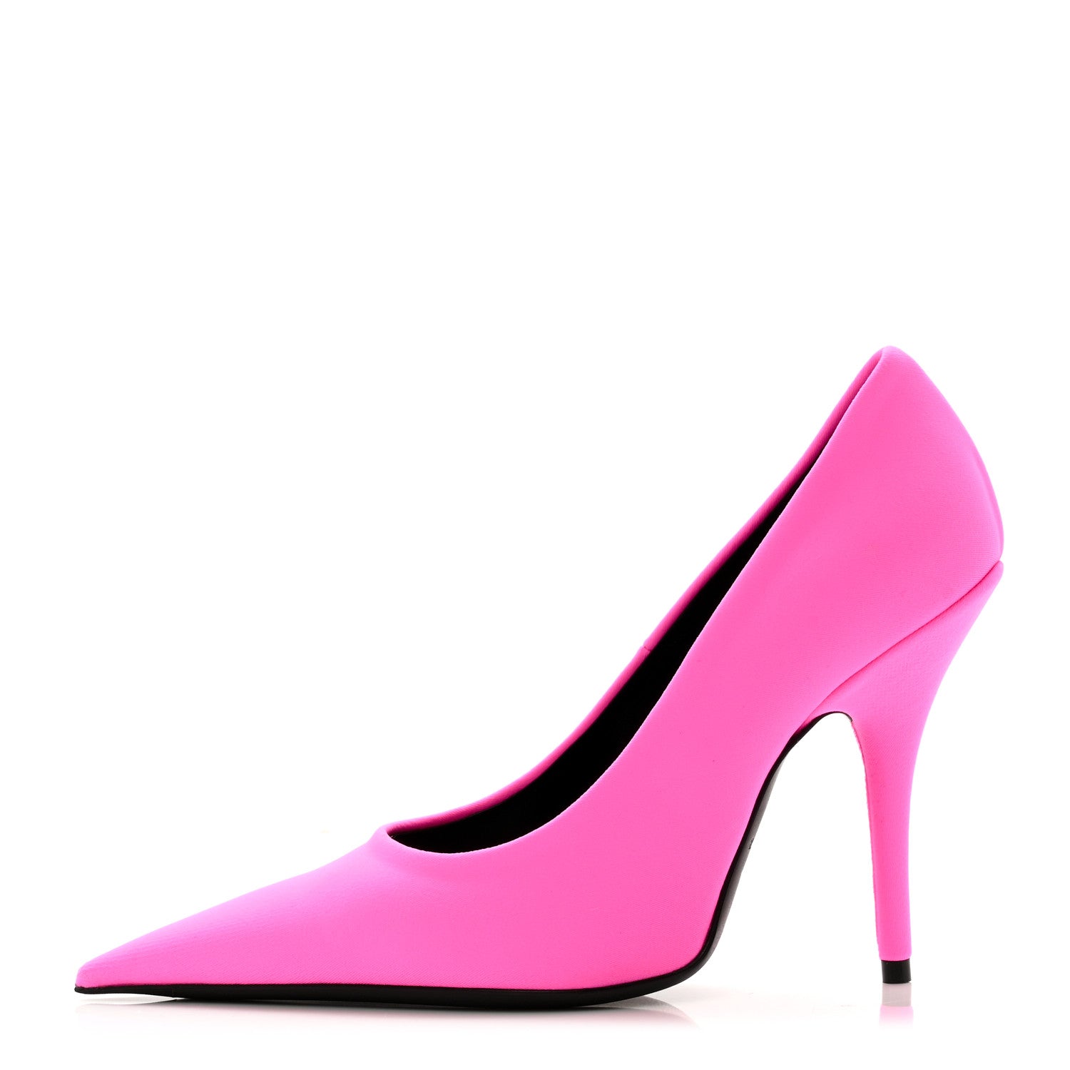 Balenciaga Spandex Knife Pointed 110mm Pumps 35 Fluo Pink 1 of 8