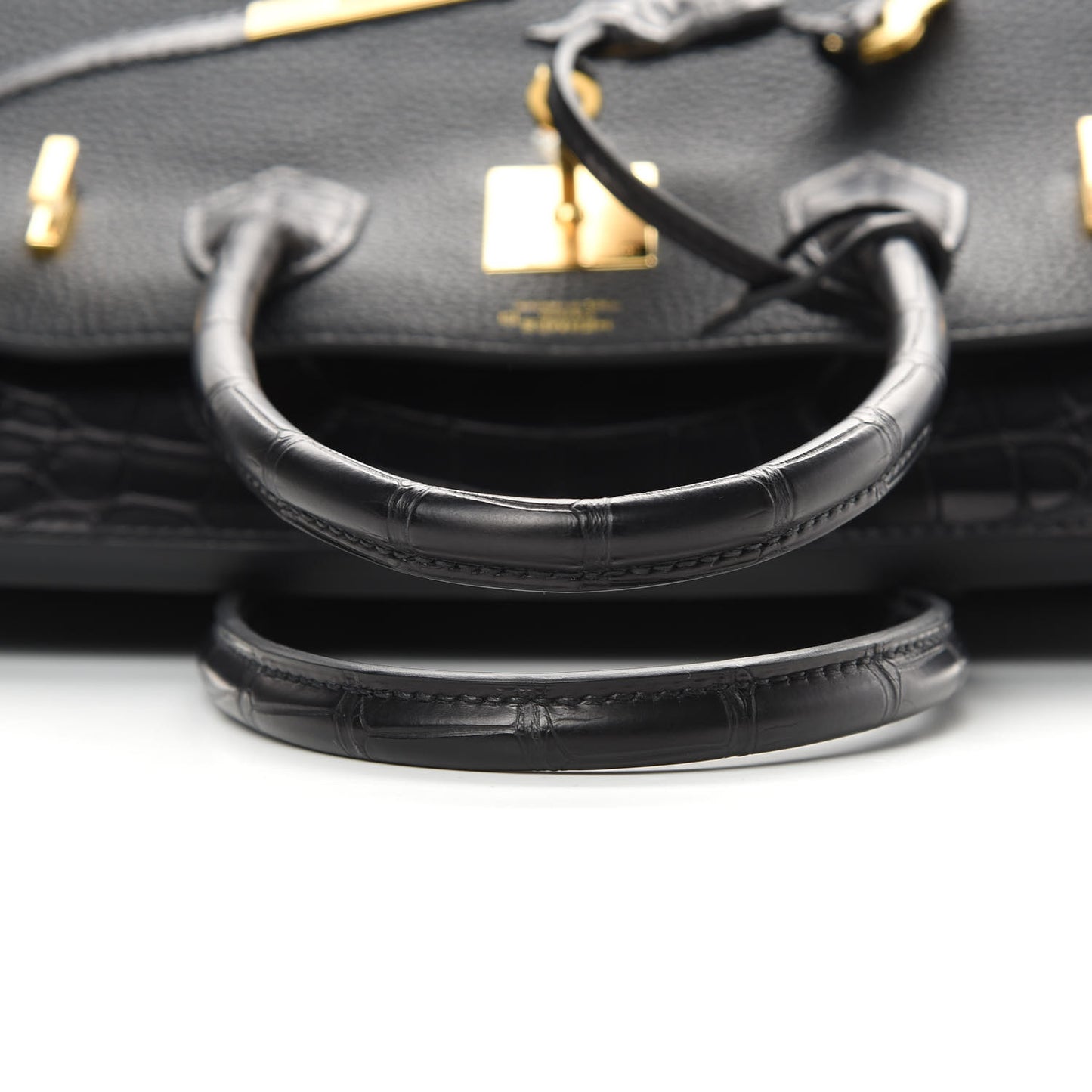 Togo Matte Alligator Birkin Touch 30 Black