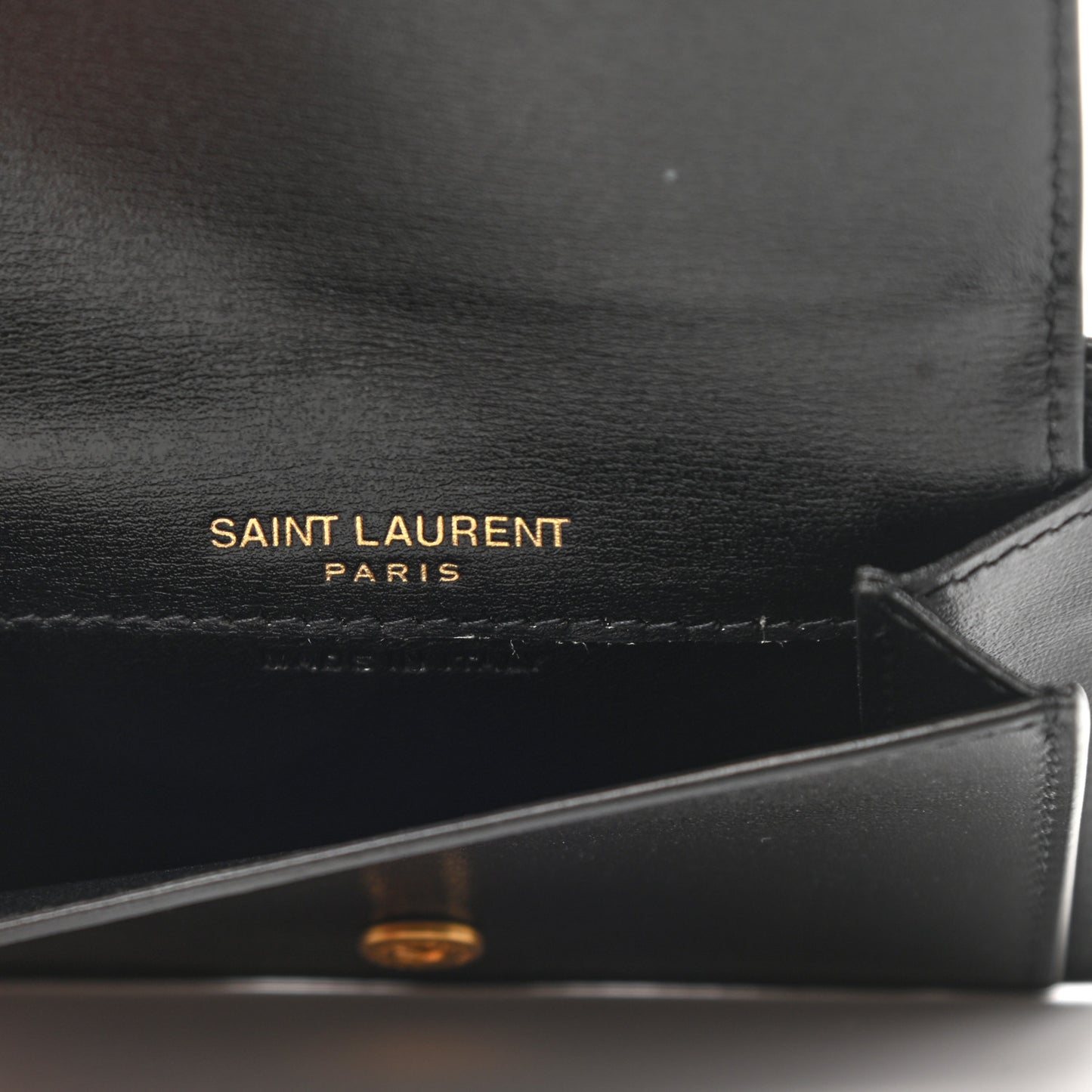 Smooth Calfskin Monogram Coin Pouch Black