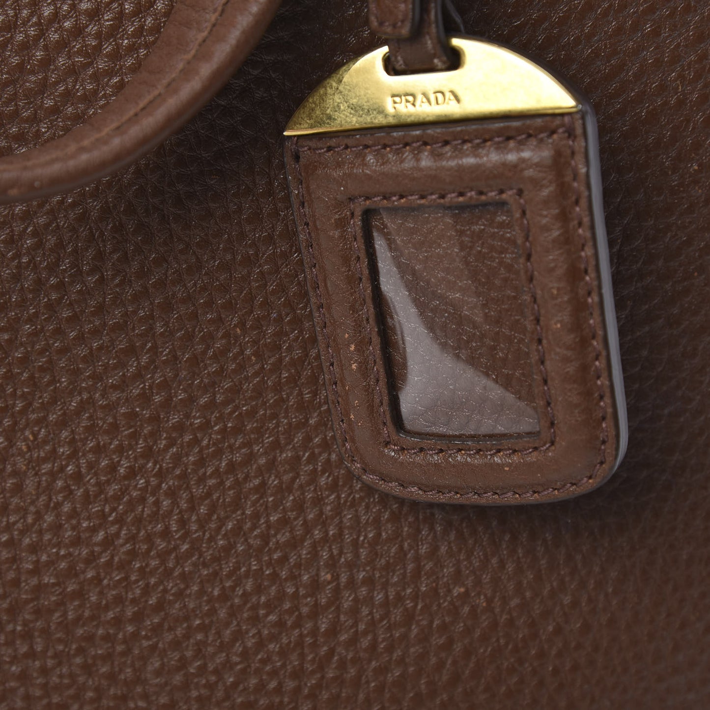 Vitello Daino Side Zip Tote Tabacco