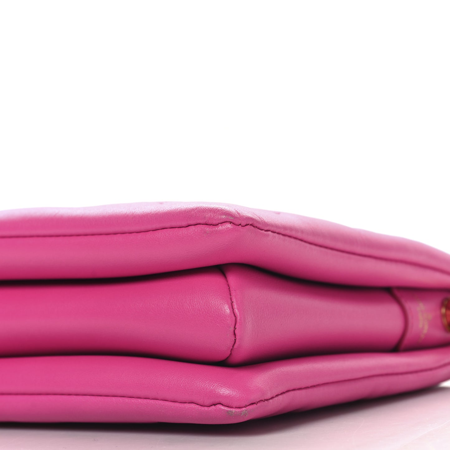 Lambskin Embossed Monogram Coussin PM Rose Bougainvillier Pink