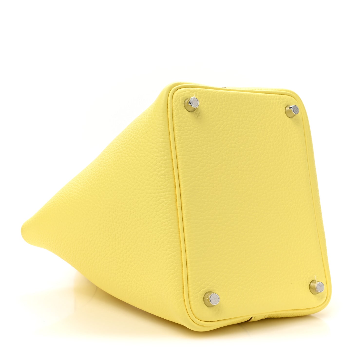 Taurillon Clemence Ostrich Touch Picotin Lock 18 PM Limoncello