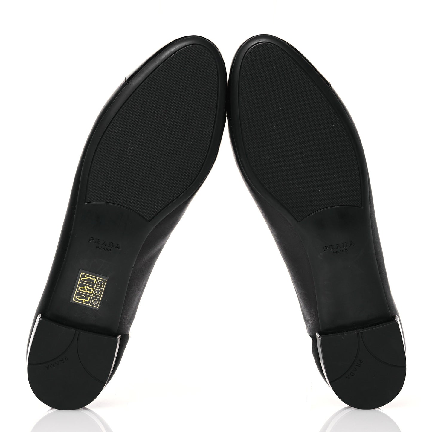 Nappa Vernice Cap Toe Logo Bow Ballerina Flats 40 Black