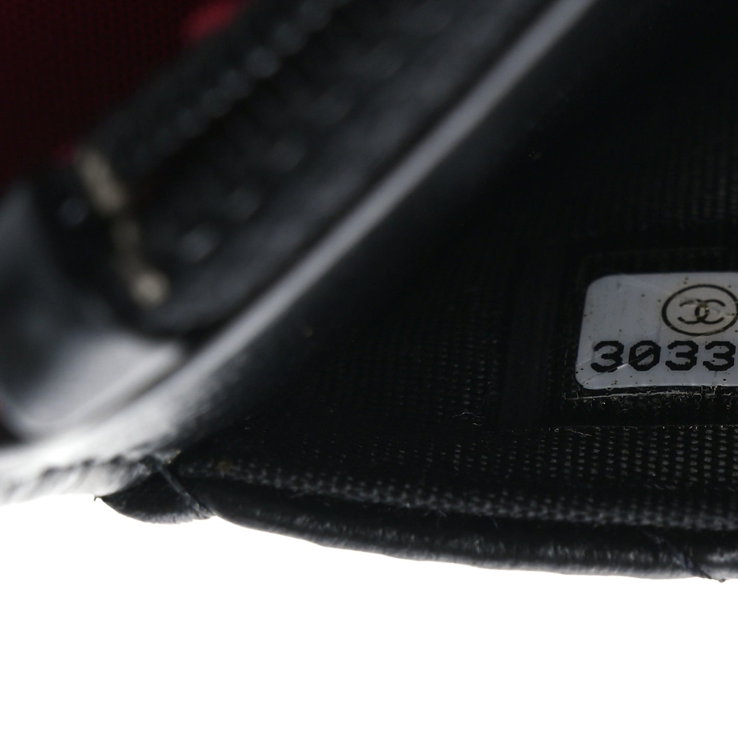 Lambskin Quilted Chain Around Wallet On Chain WOC Black