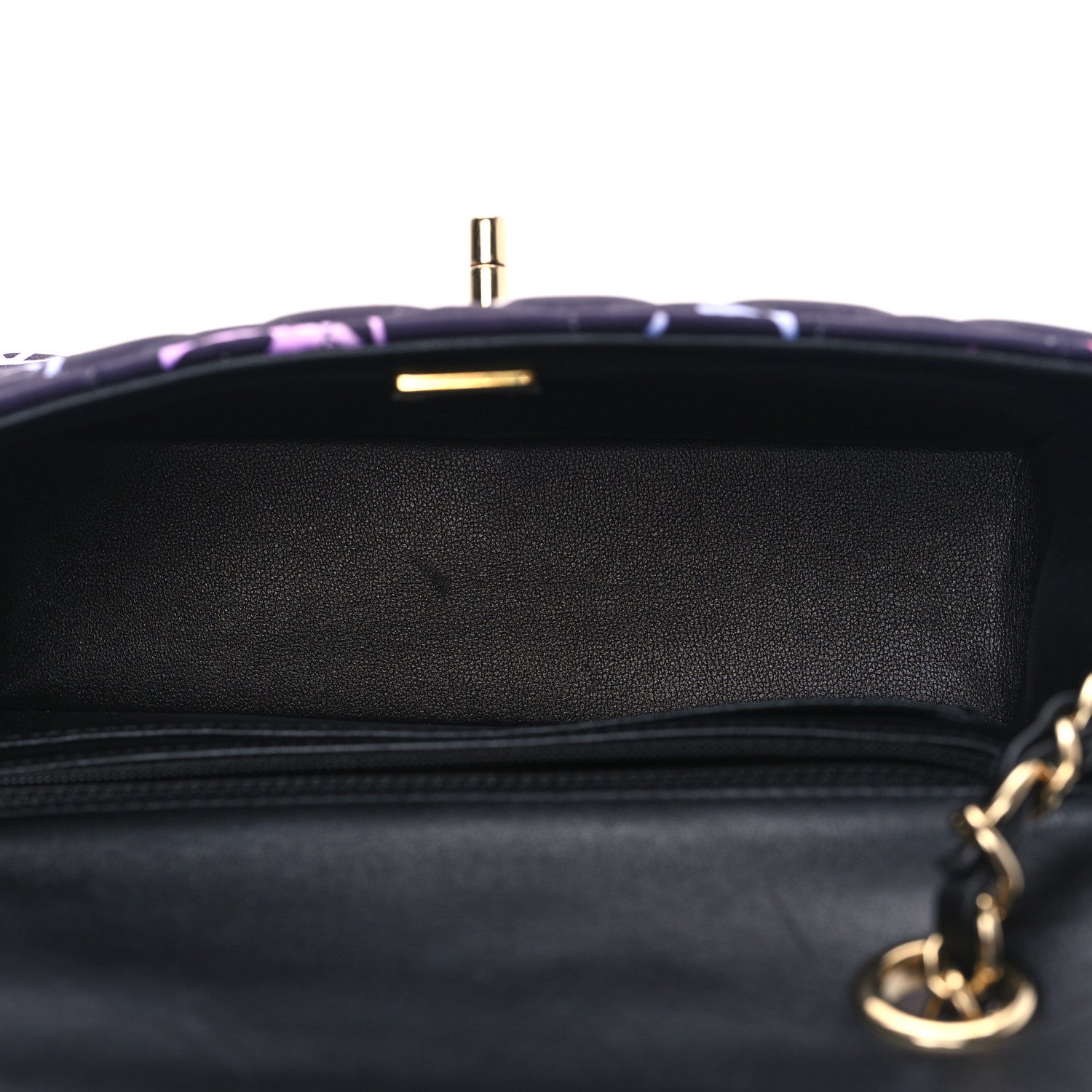 Chanel Jersey Quilted Mini Rectangular Flap Navy Blue Multicolor 5 of 12