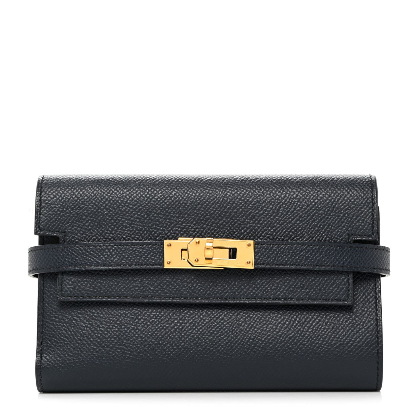 Epsom Verso Medium Kelly Wallet Bleu Indigo Black