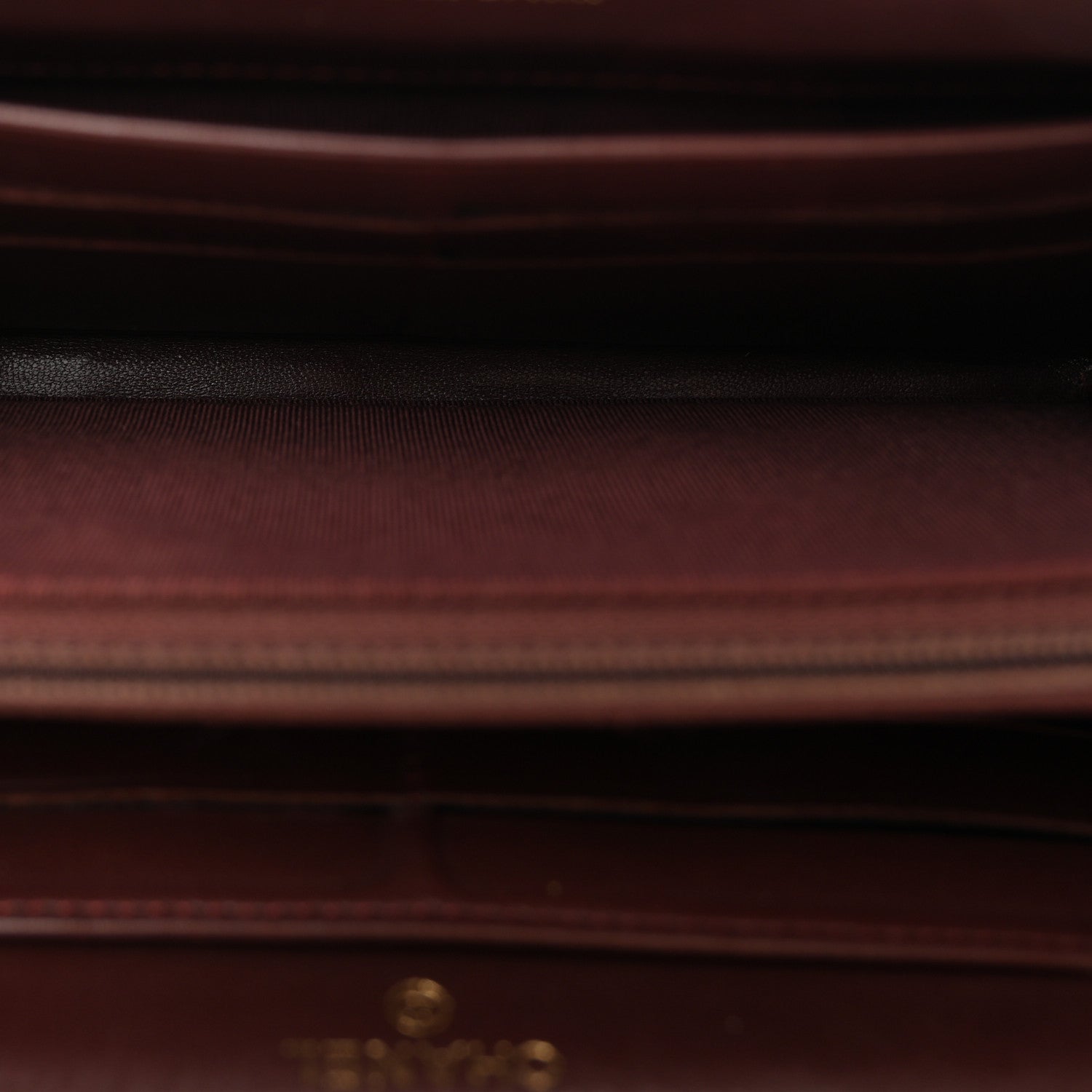 Chanel Lambskin Quilted Large Gusset Zip Around Wallet Black 6 of 10