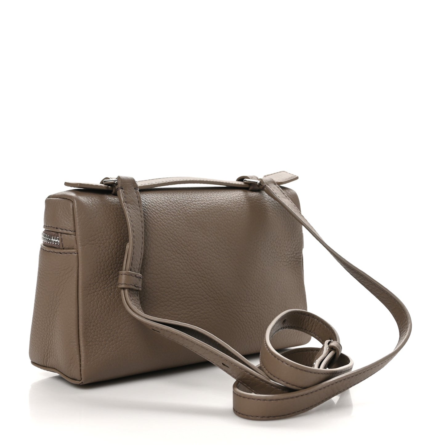 Grained Calfskin L19 Extra Pocket Pouch Warm Mastic
