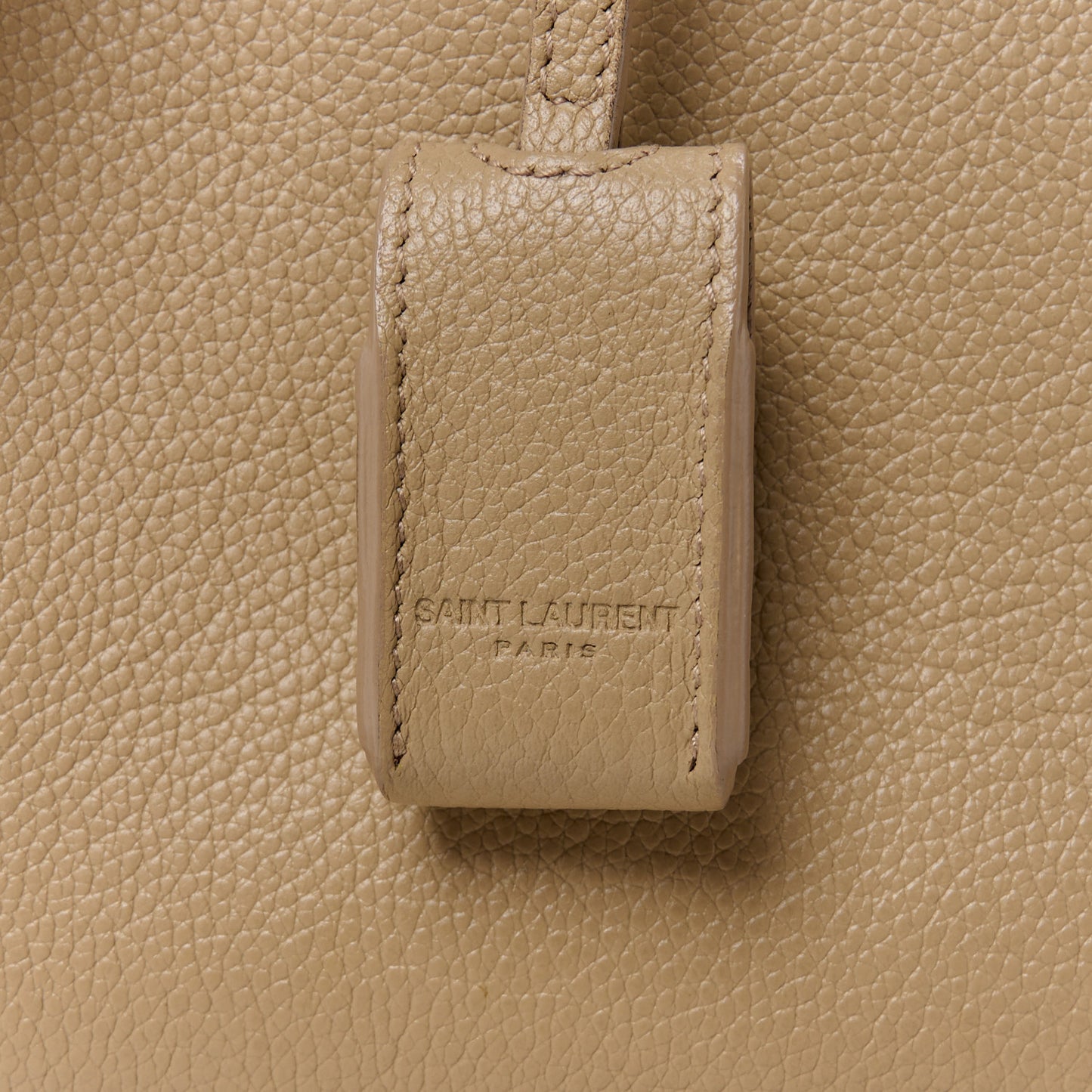 Grained Calfskin Nano Sac De Jour Dark Beige