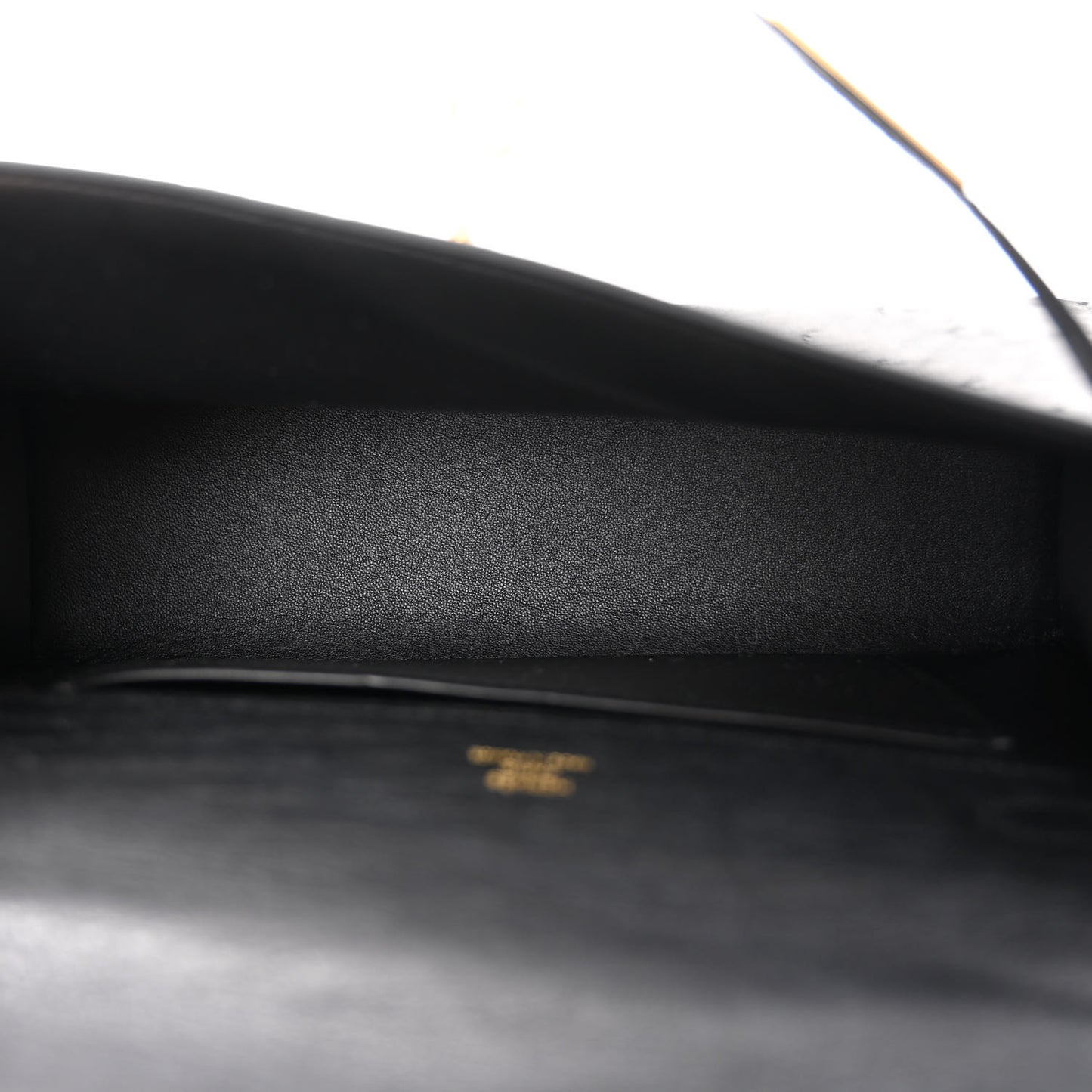 Ostrich Kelly Pochette Black