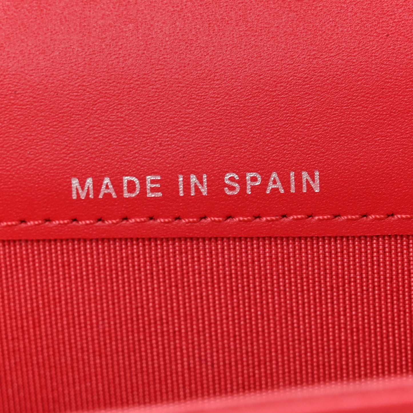 Patent Quilted Card Holder Wallet Red