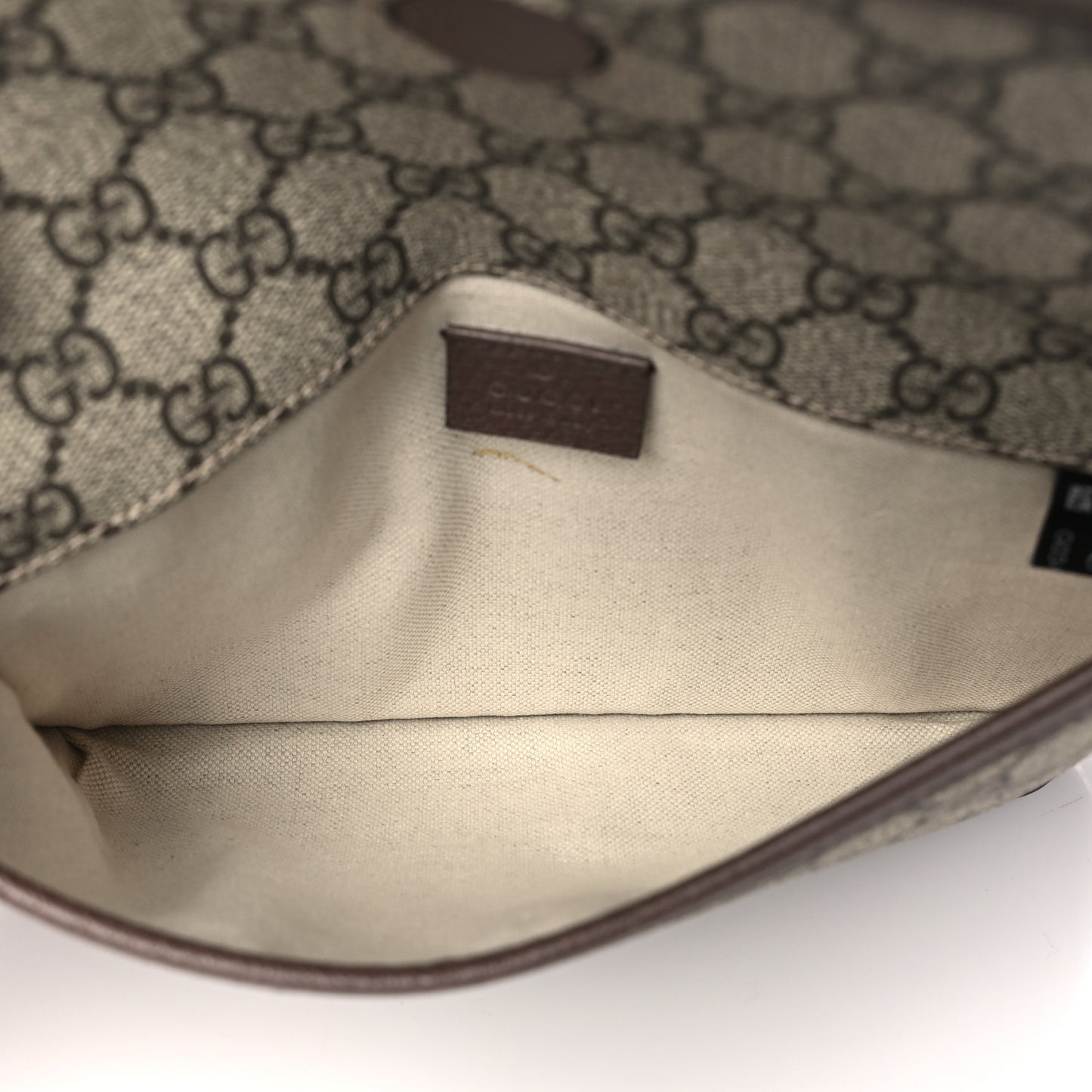 GG Supreme Monogram Neo Vintage Web Belt Bag Brown