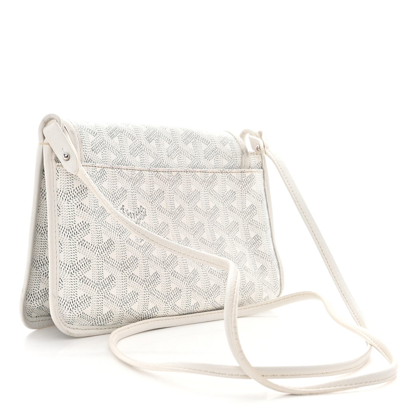 Goyardine Plumet Wallet Clutch White