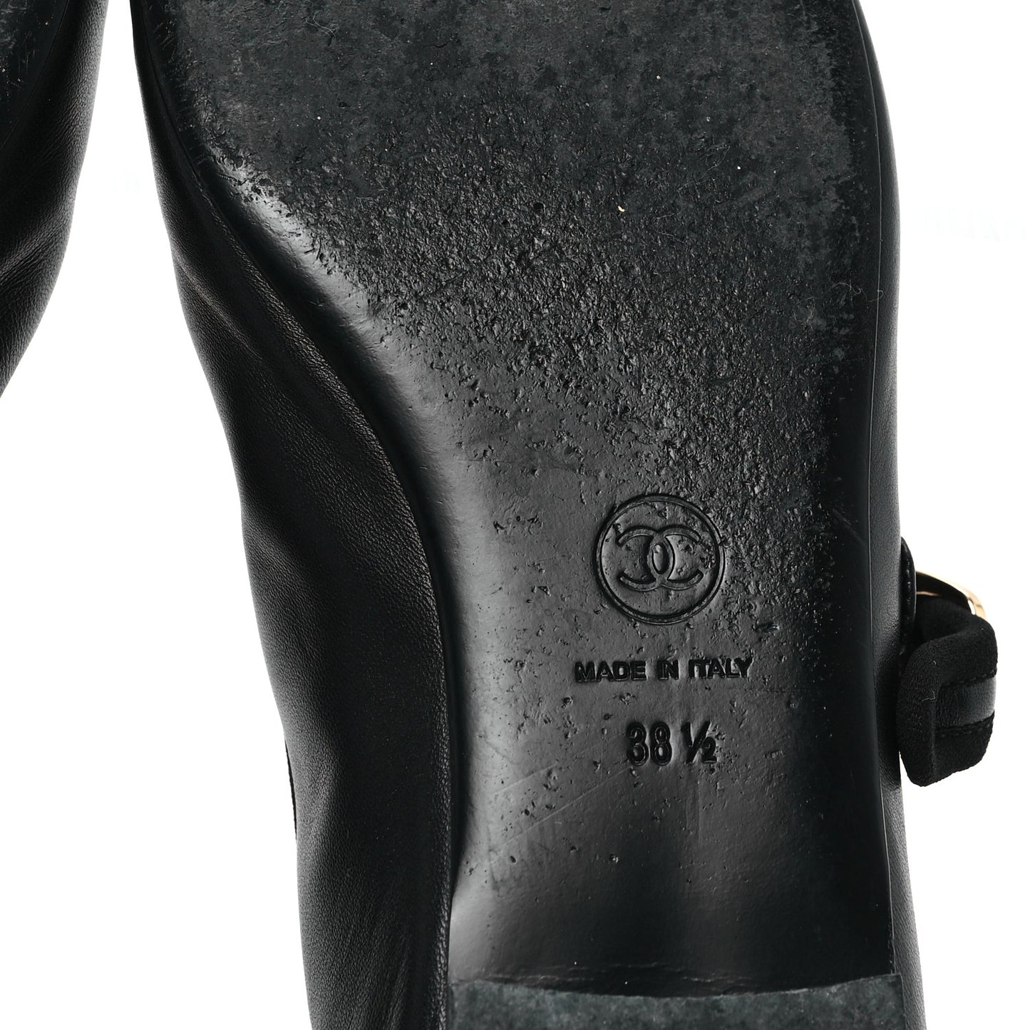 Lambskin Mary Jane Flats 39.5 Black
