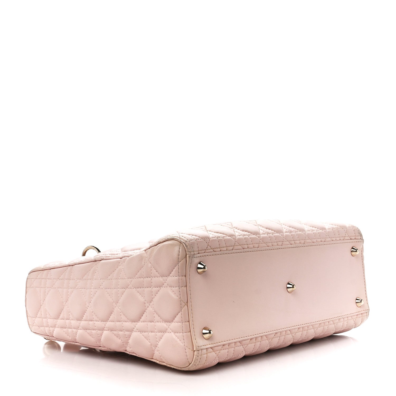 Christian Dior Lambskin Cannage Large Lady Dior Light Pink 4 of 12