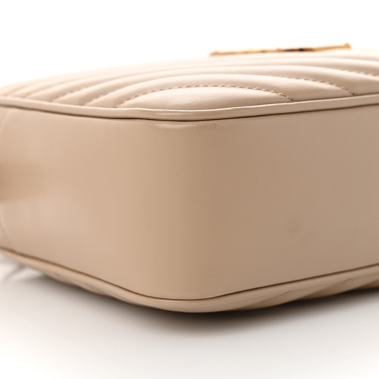 Calfskin Matelasse Monogram Lou Camera Bag Dark Beige