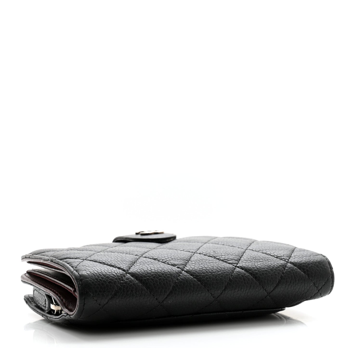 Caviar Quilted CC French Wallet Black