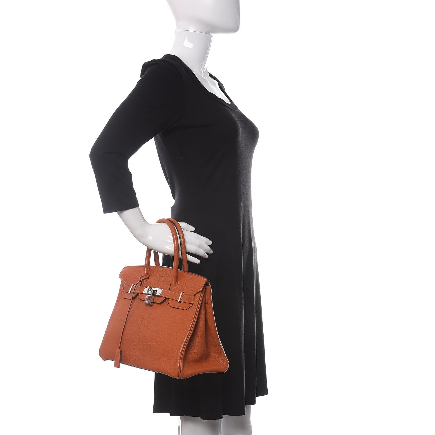 Hermes Chevre Mysore Birkin 30 Potiron 2 of 16