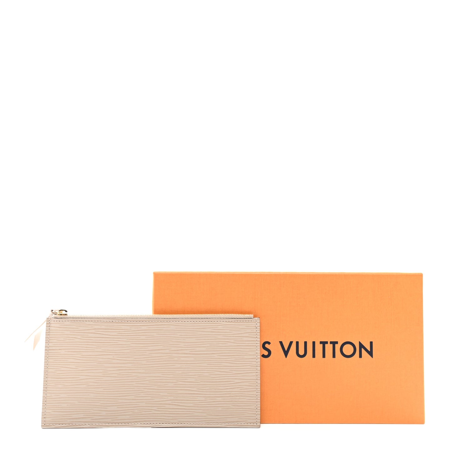 Epi Felicie Chain Wallet Zippered Insert Galet
