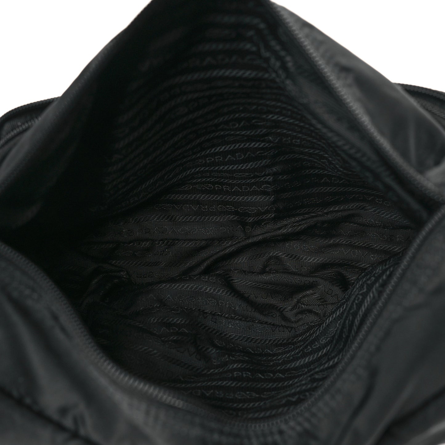 Nylon Vela Messenger Bag Black